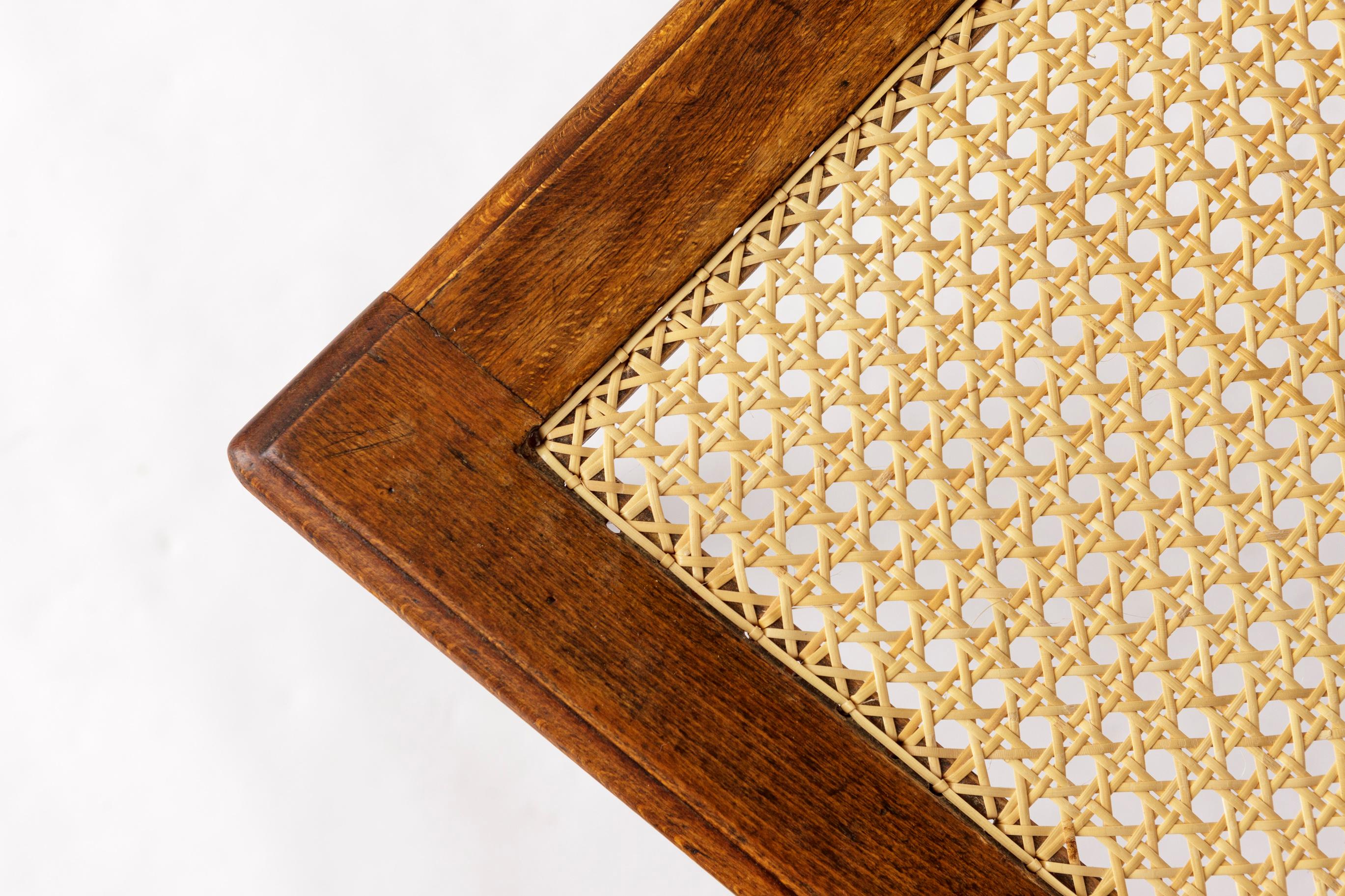 Mid-Century Modern Antique Belgian Chair – Early 20th Century Beechwood Dining Chair For Sale