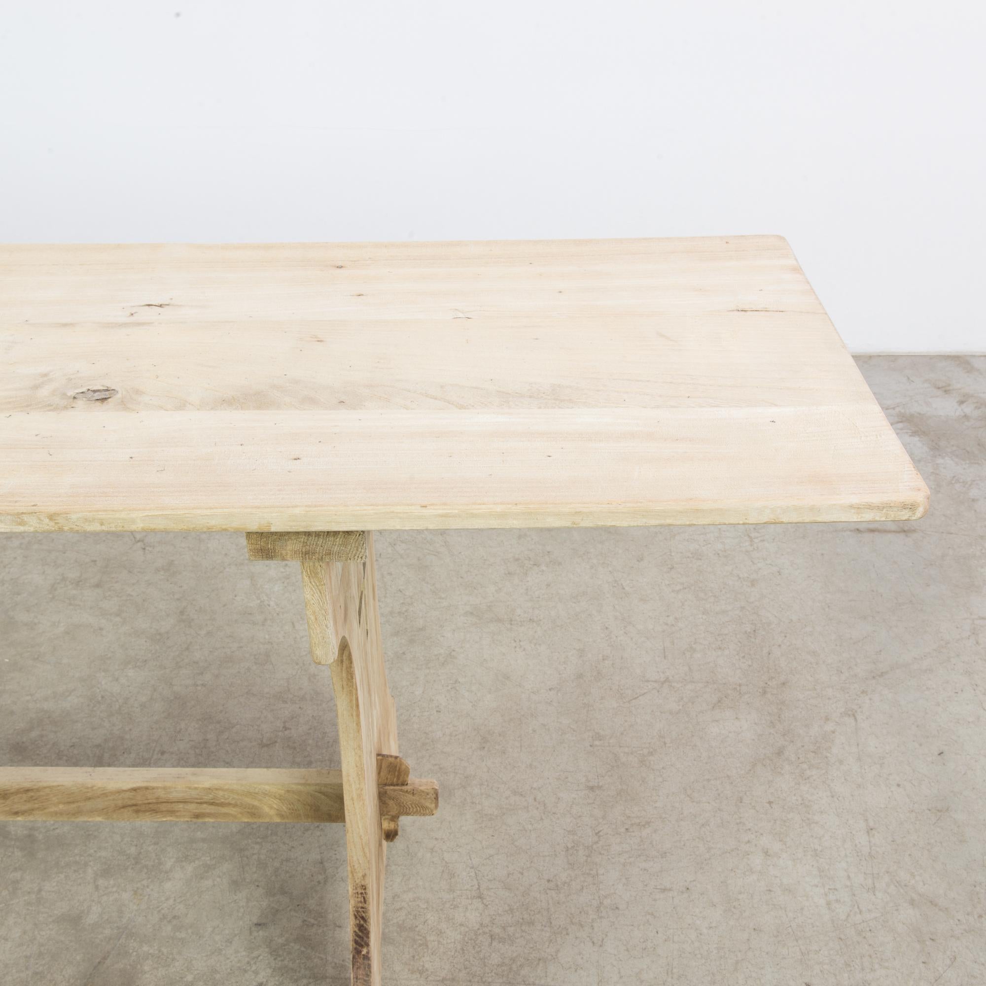 Antique Belgian Console Trestle Table 2