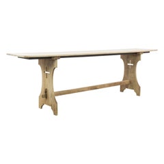 Antique Belgian Console Trestle Table