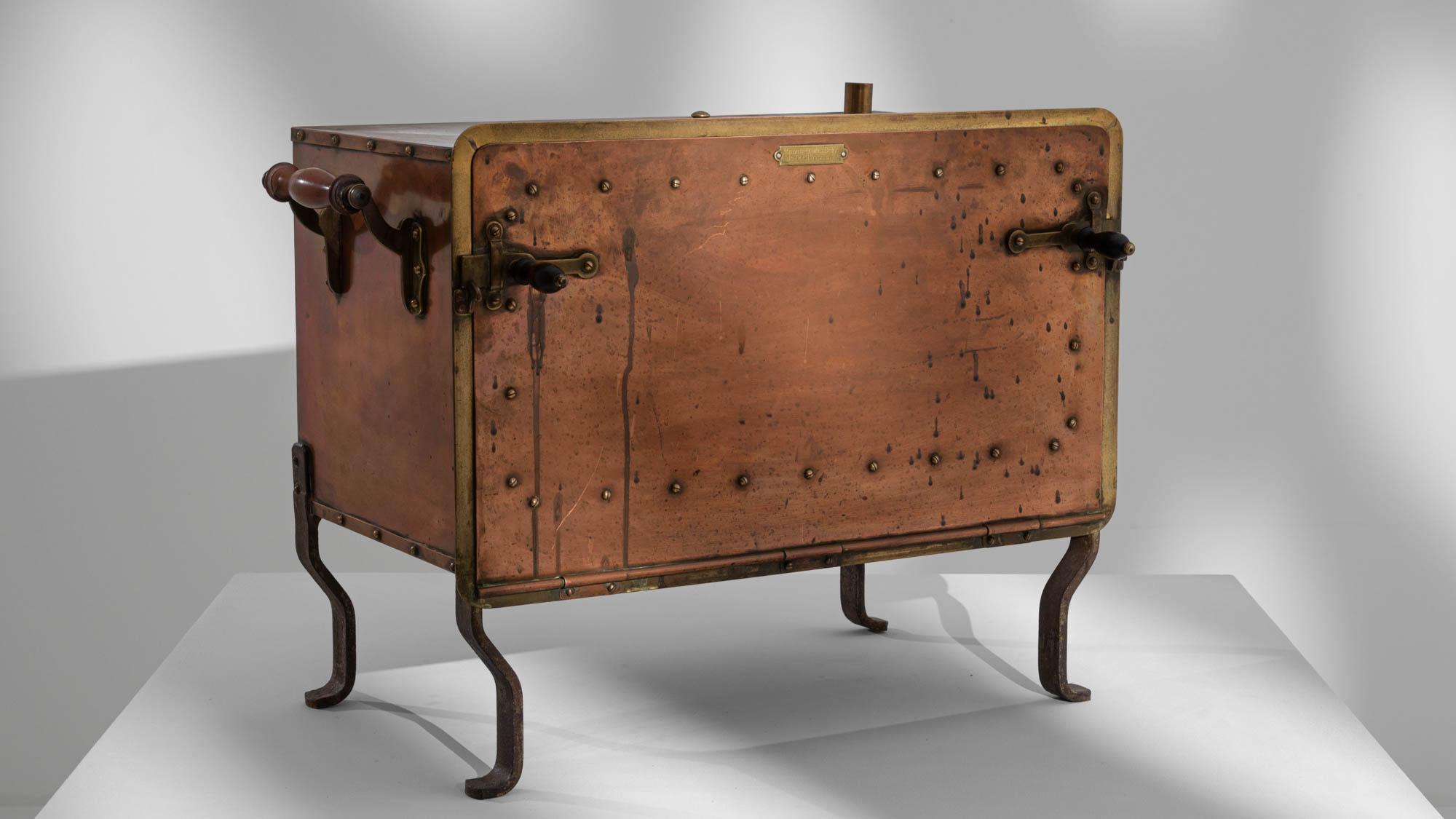 Antique Belgian Copper Sterilizing Cabinet 4