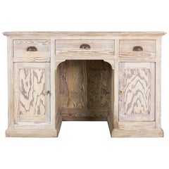 Antique Belgian Curly Pine Desk