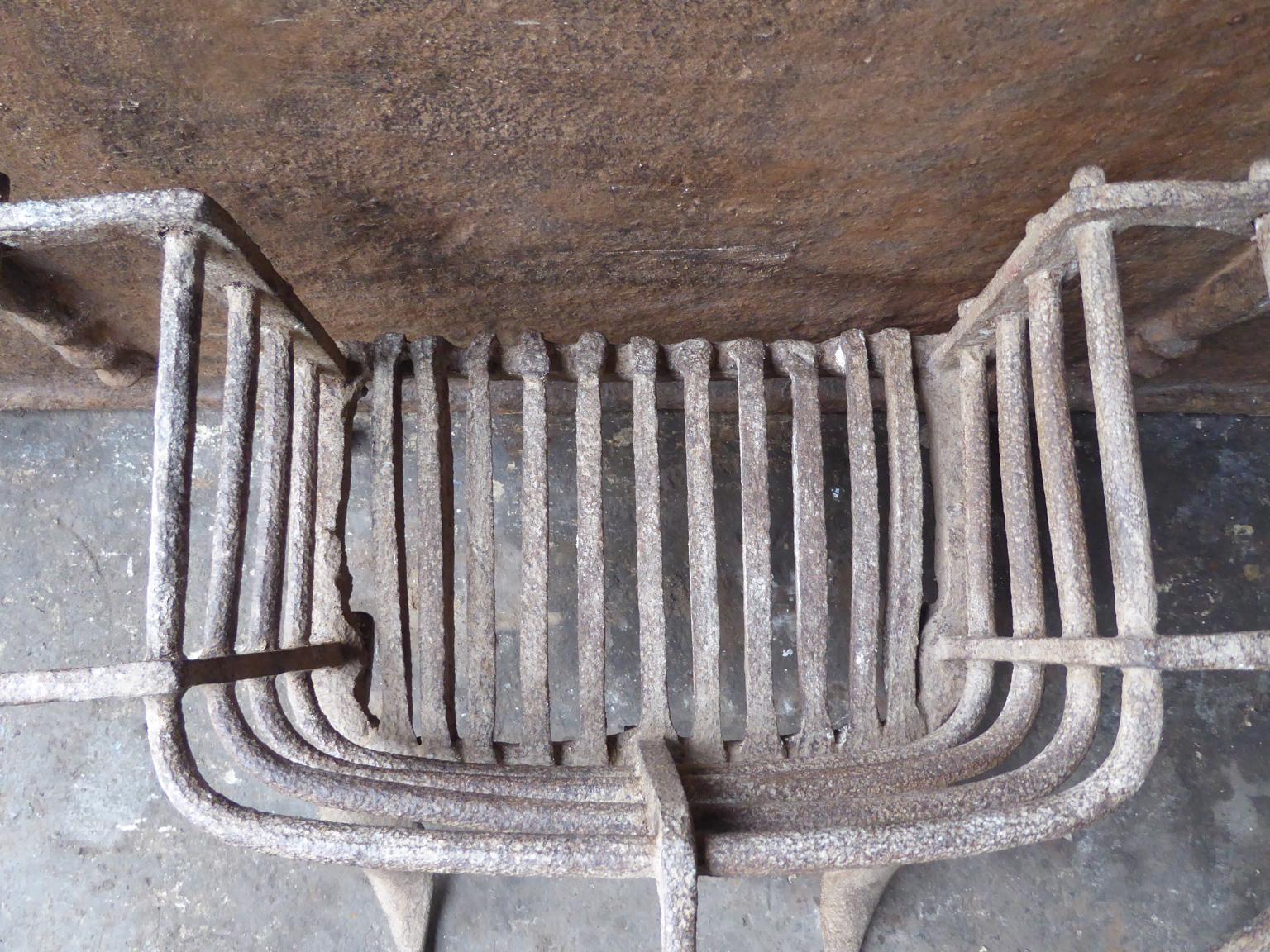 Antique Belgian Fireplace Grate, 17th-18th Century For Sale 8