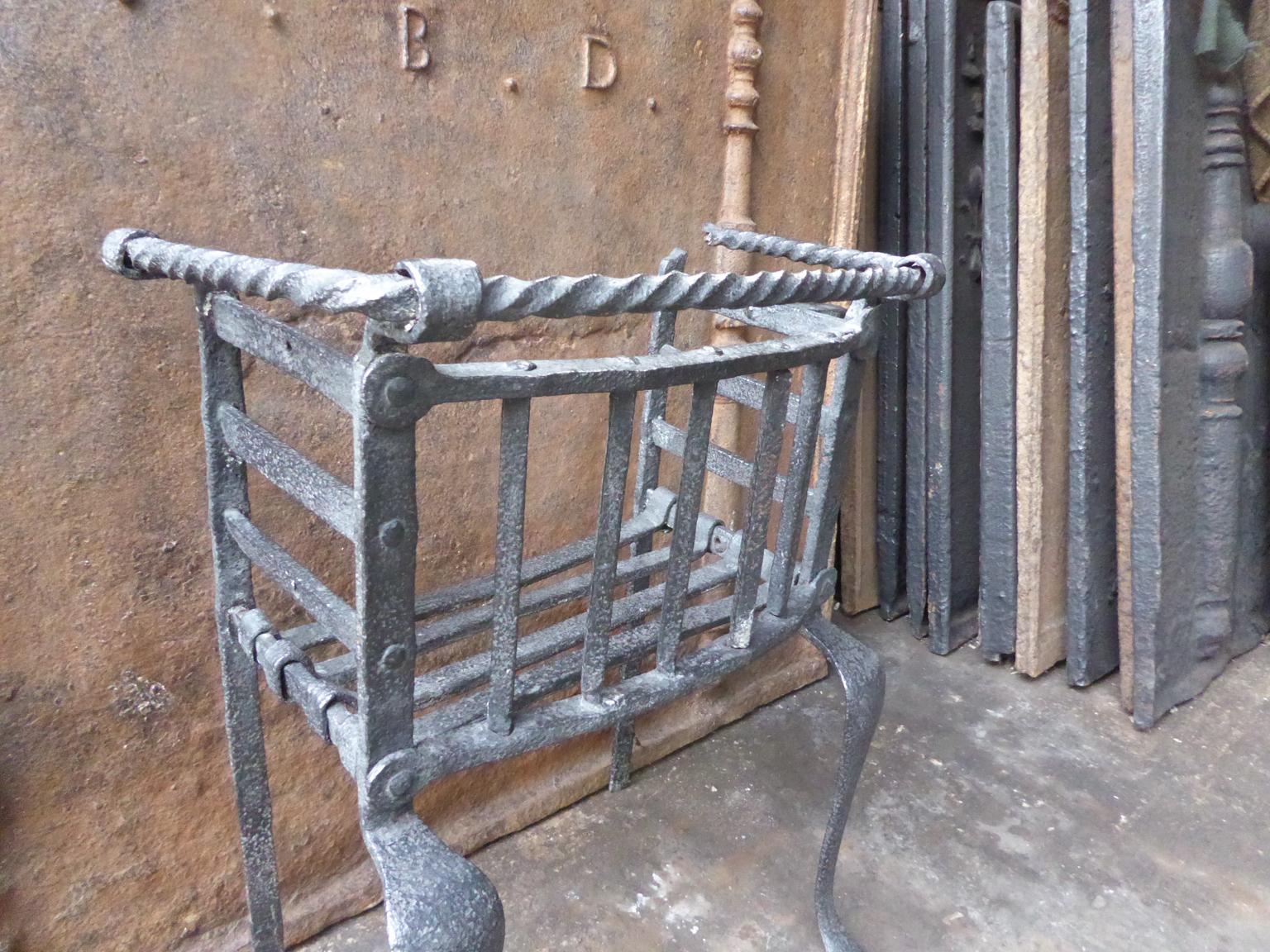 Antique Belgian Fireplace Grate, 17th-18th Century For Sale 2
