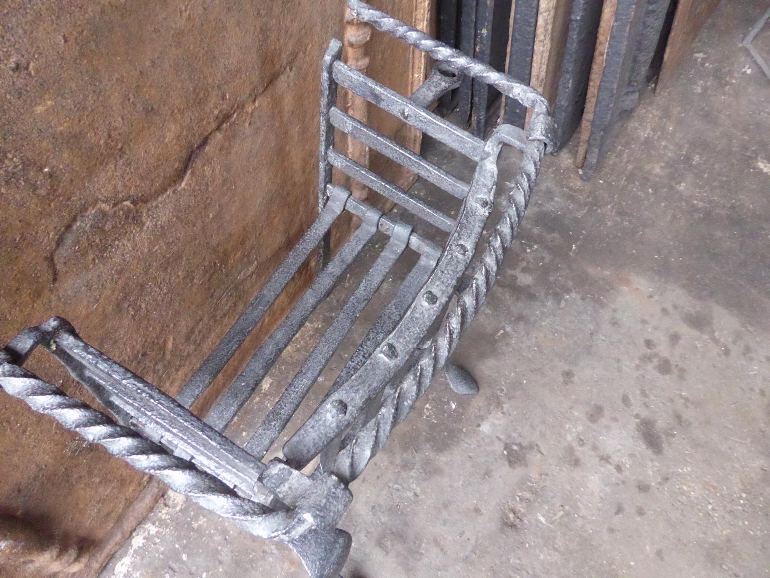 Antique Belgian Fireplace Grate, 17th-18th Century For Sale 3