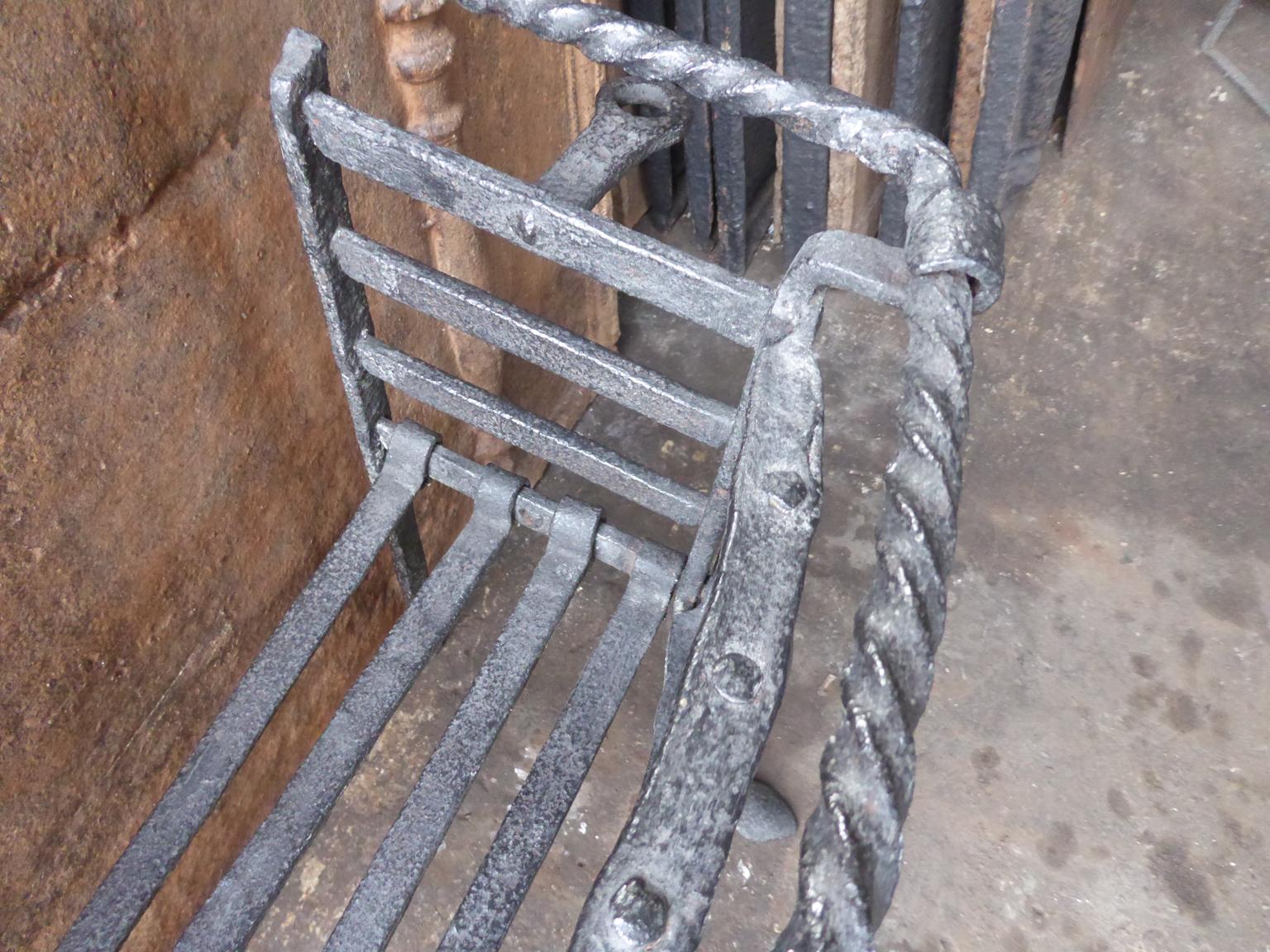 Antique Belgian Fireplace Grate, 17th-18th Century For Sale 4