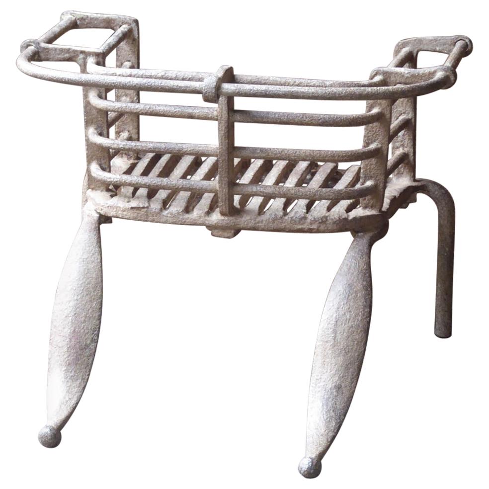Antique Belgian Fireplace Grate, 17th-18th Century For Sale
