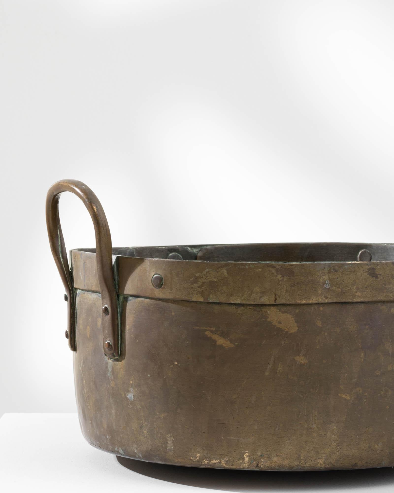 French Provincial Antique Belgian French Cooking Pot For Sale