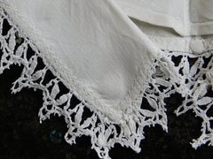 Antique Belgian Lace and Linen Collar