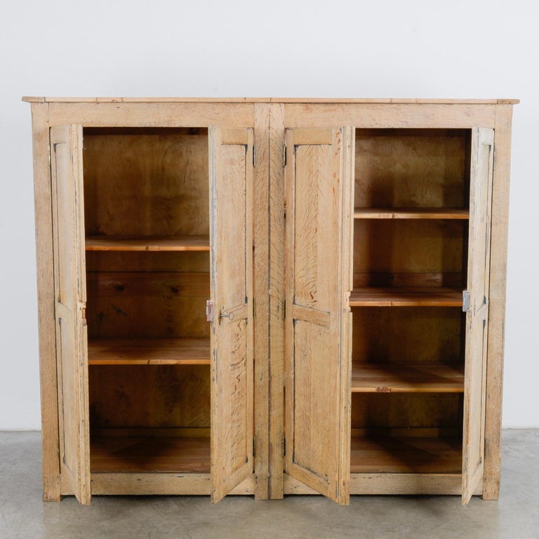 Antique Belgian Oak Double Armoire at 1stDibs