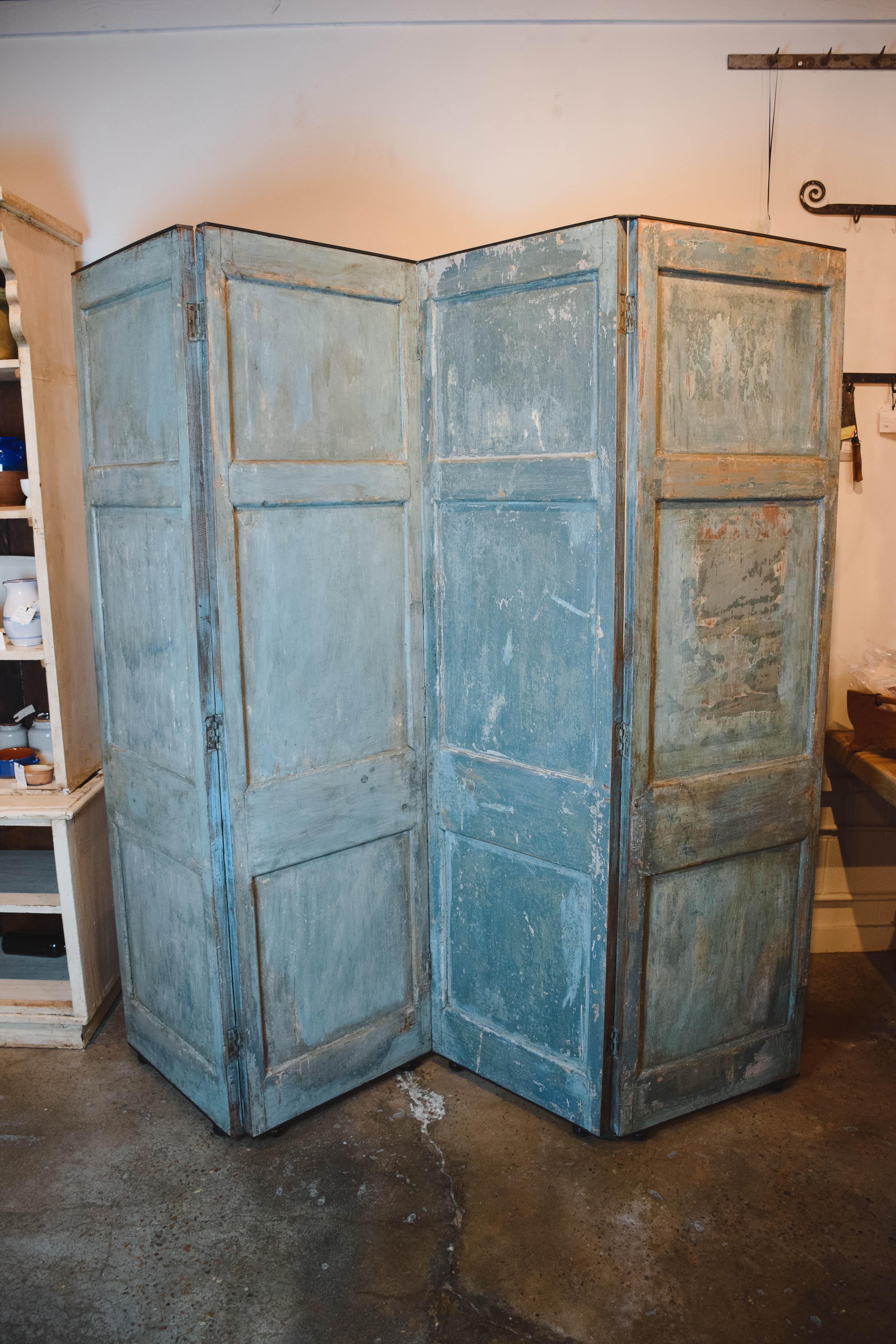 Antique Belgian Screen on Casters 5