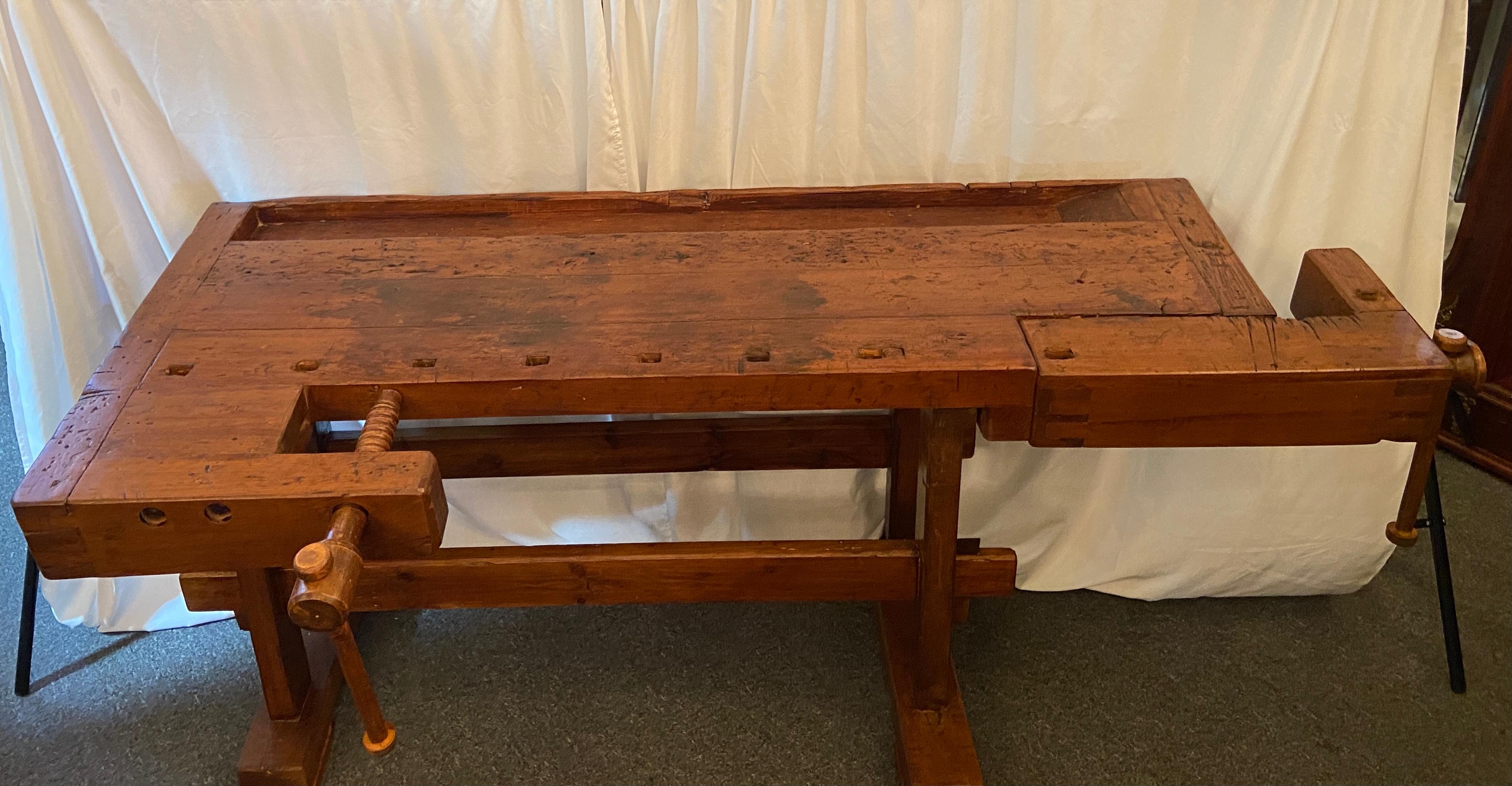 antique woodworking bench