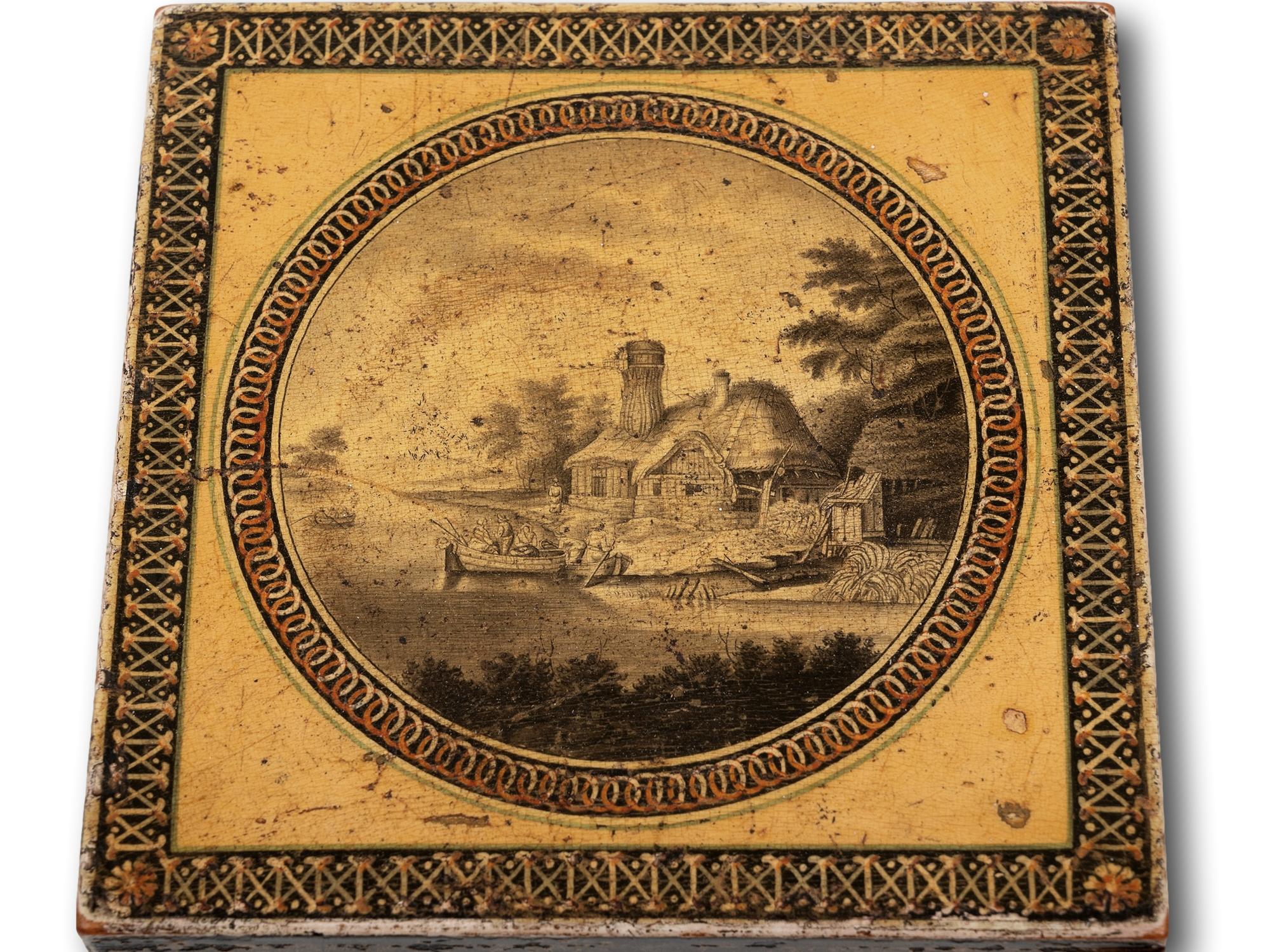 18th Century Antique Belgian Spa Tea Caddy For Sale