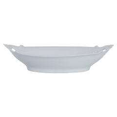 Antique Belgian White Ceramic Bowl