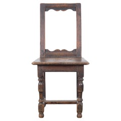 Chaise belge ancienne en bois