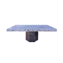 Antique Belgian Bluestone Outdoor Table