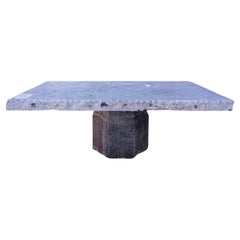 Antique Belgian Bluestone Outdoor Table