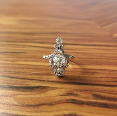 Antique Belle Époque Diamond Cluster Ring