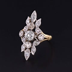 Antique Belle Epoque Diamond Ring of 18k Gold, Circa 1890