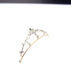 Antique Belle Époque Diamond Tiara in Platinum and Gold.