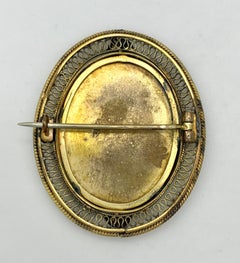 Antique Belle Époque Enamel Miniature Amor Cupid Carrying a Cornucopia Metall