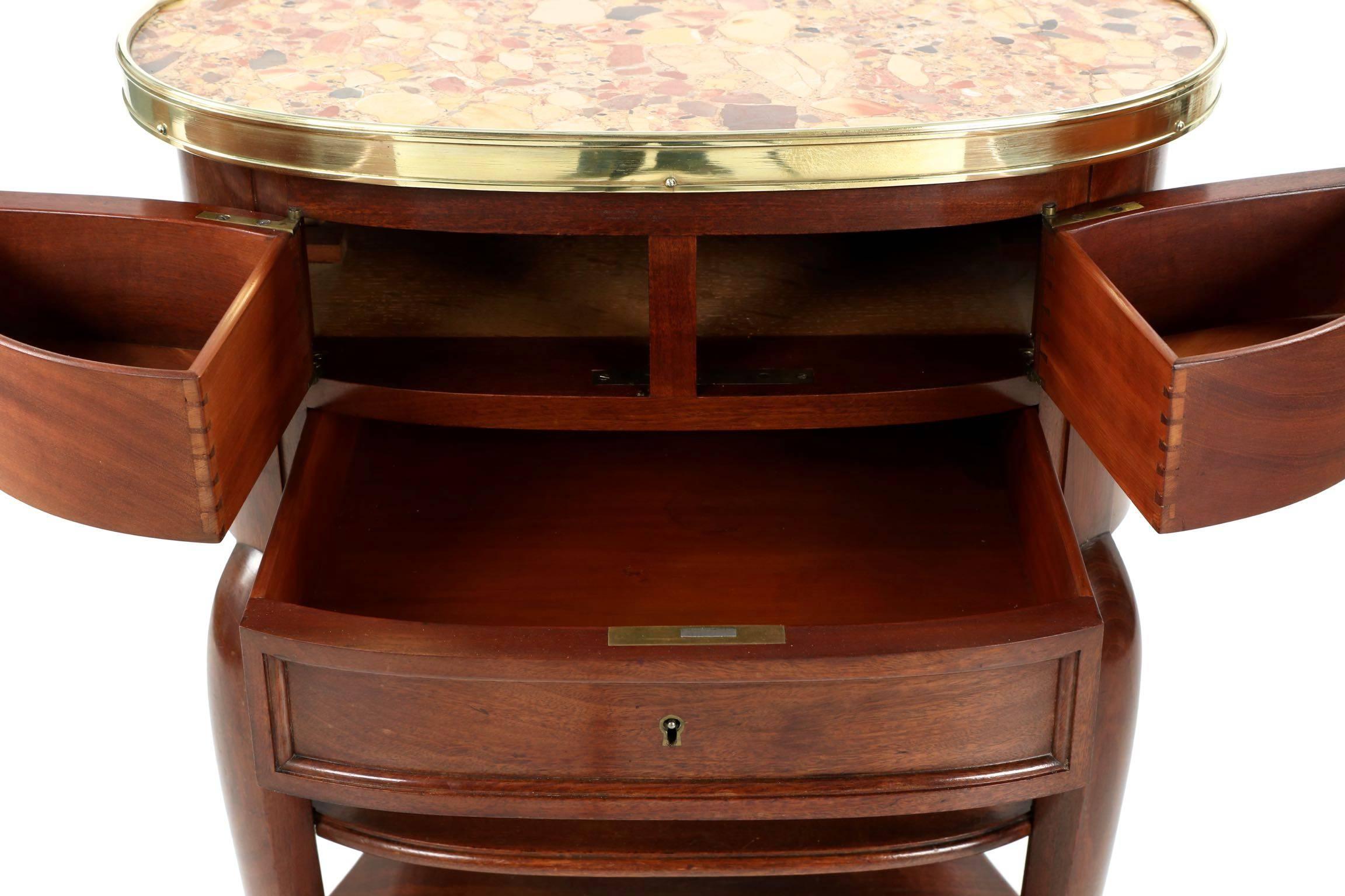 Antique Belle Époque French Liquor Side Table by Escalier de Cristal, circa 1890 2