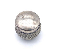 Antique Belle Époque Gentleman's Walking Cane Walking Stick Top Knob Silver