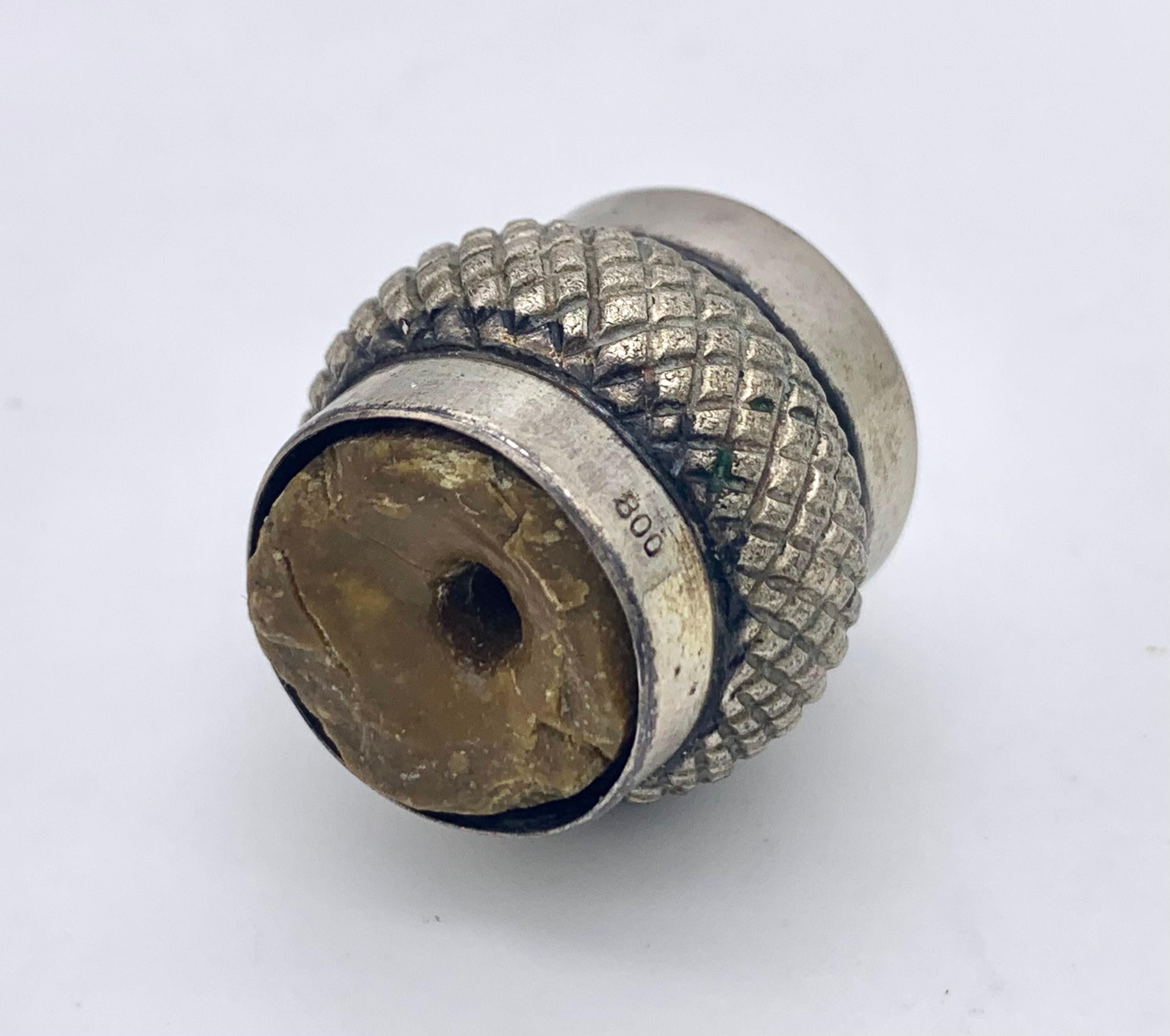 Antique Belle Époque Gentleman's Walking Cane Walking Stick Top Knob Silver In Good Condition For Sale In Munich, Bavaria