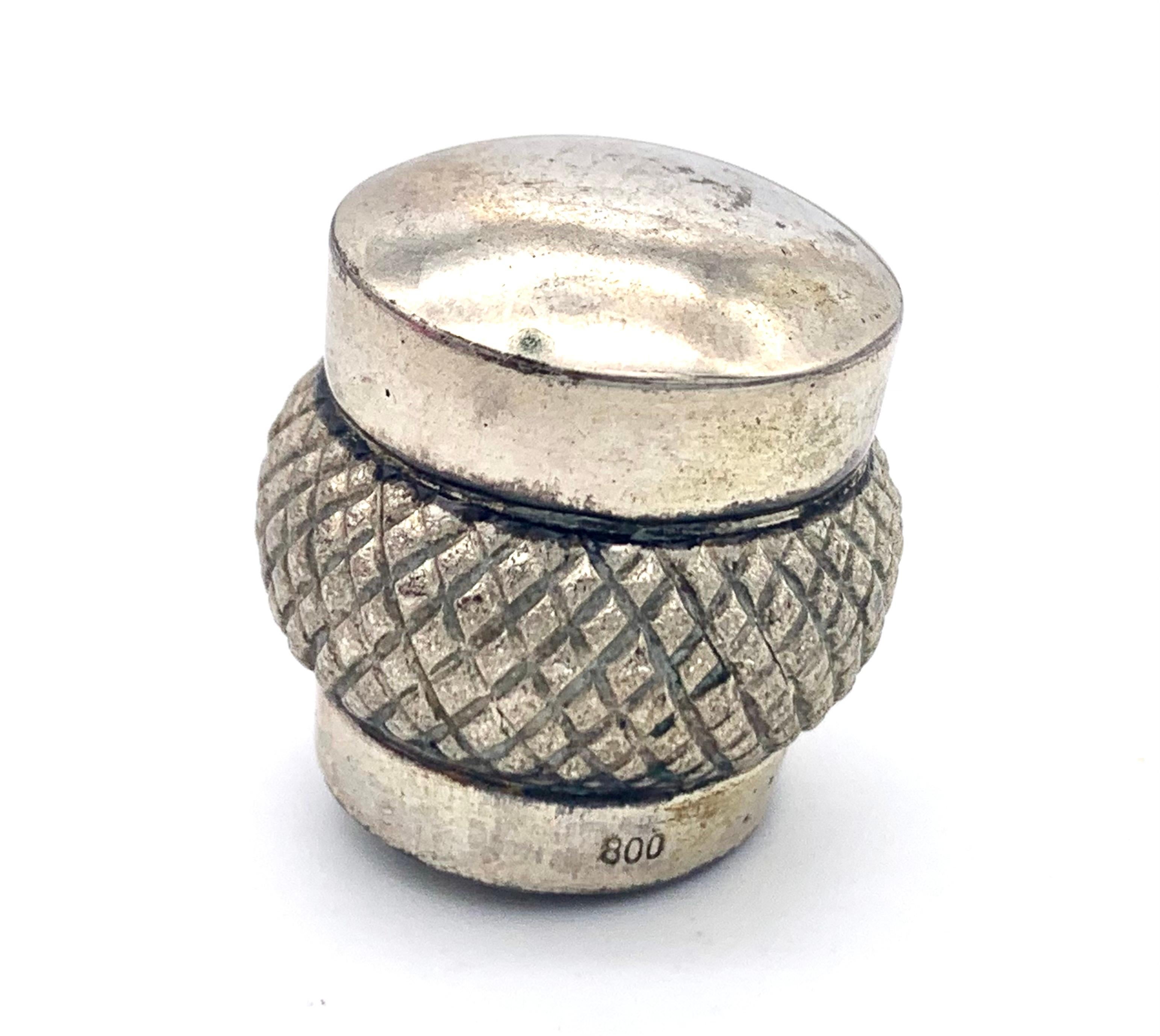 Men's Antique Belle Époque Gentleman's Walking Cane Walking Stick Top Knob Silver For Sale
