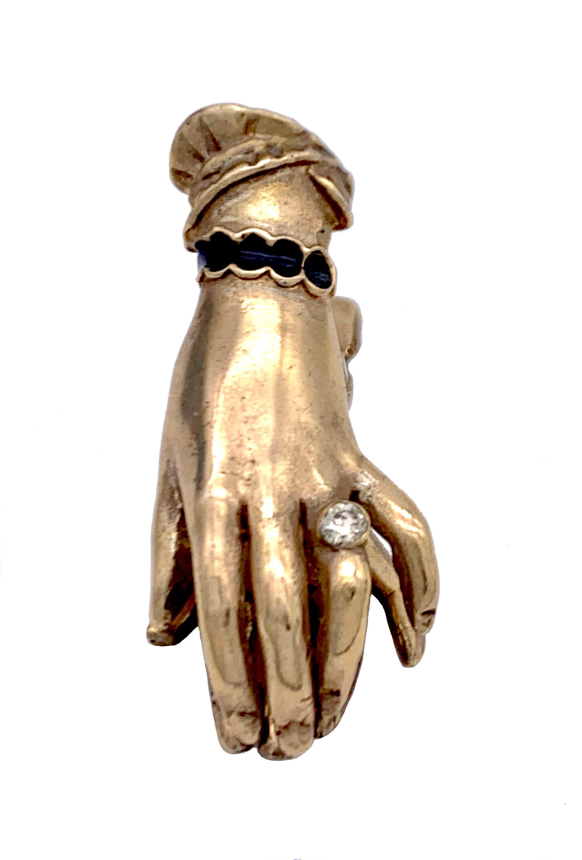 Antike Belle Poque-Schreibtisch-Accessoire Silber mit Diamantring, von Hand (Belle Époque) im Angebot