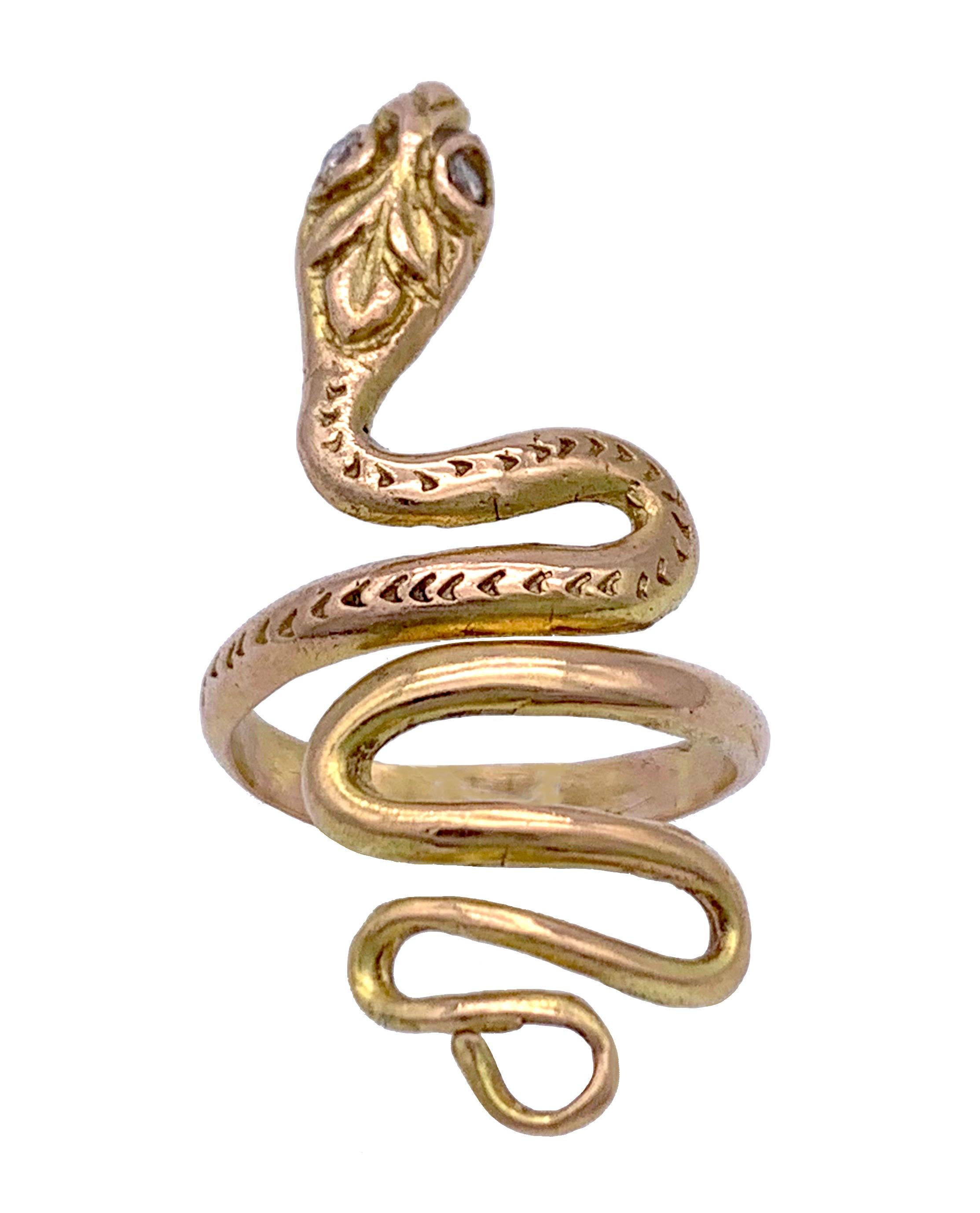 antique snake ring