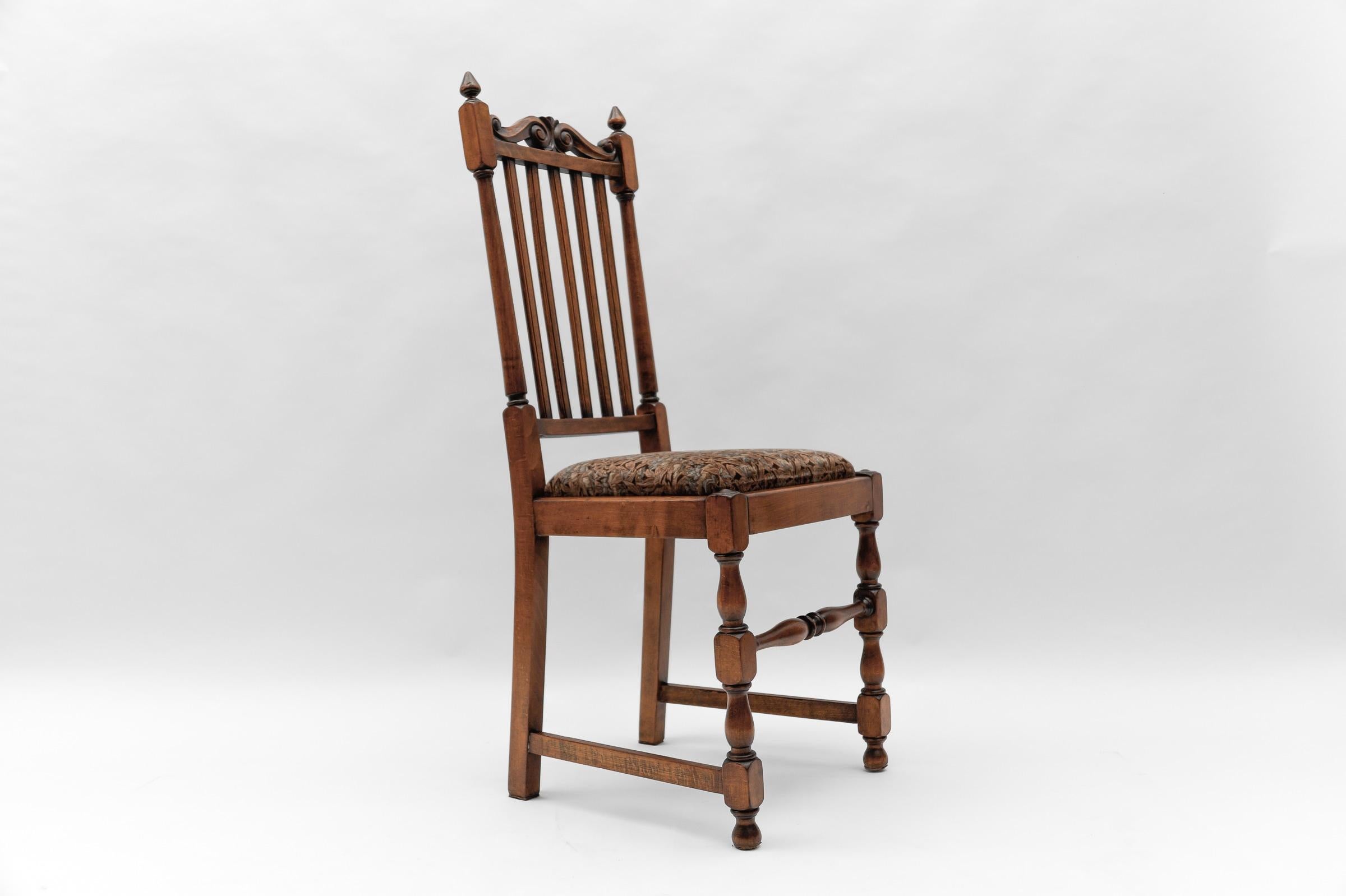 Austrian Antique Belle Époque Wooden Chair, 1900s Austria For Sale