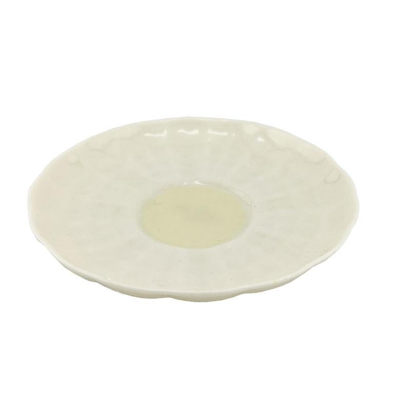 Antiguo Platillo de Porcelana Irlandesa Belleek - Diseño Concha Etrusca Mediados del Siglo XX en venta 1