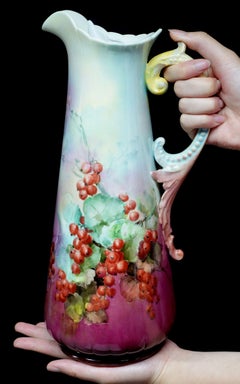 Antique Belleek Porcelain Large Tankard, #Ric00032