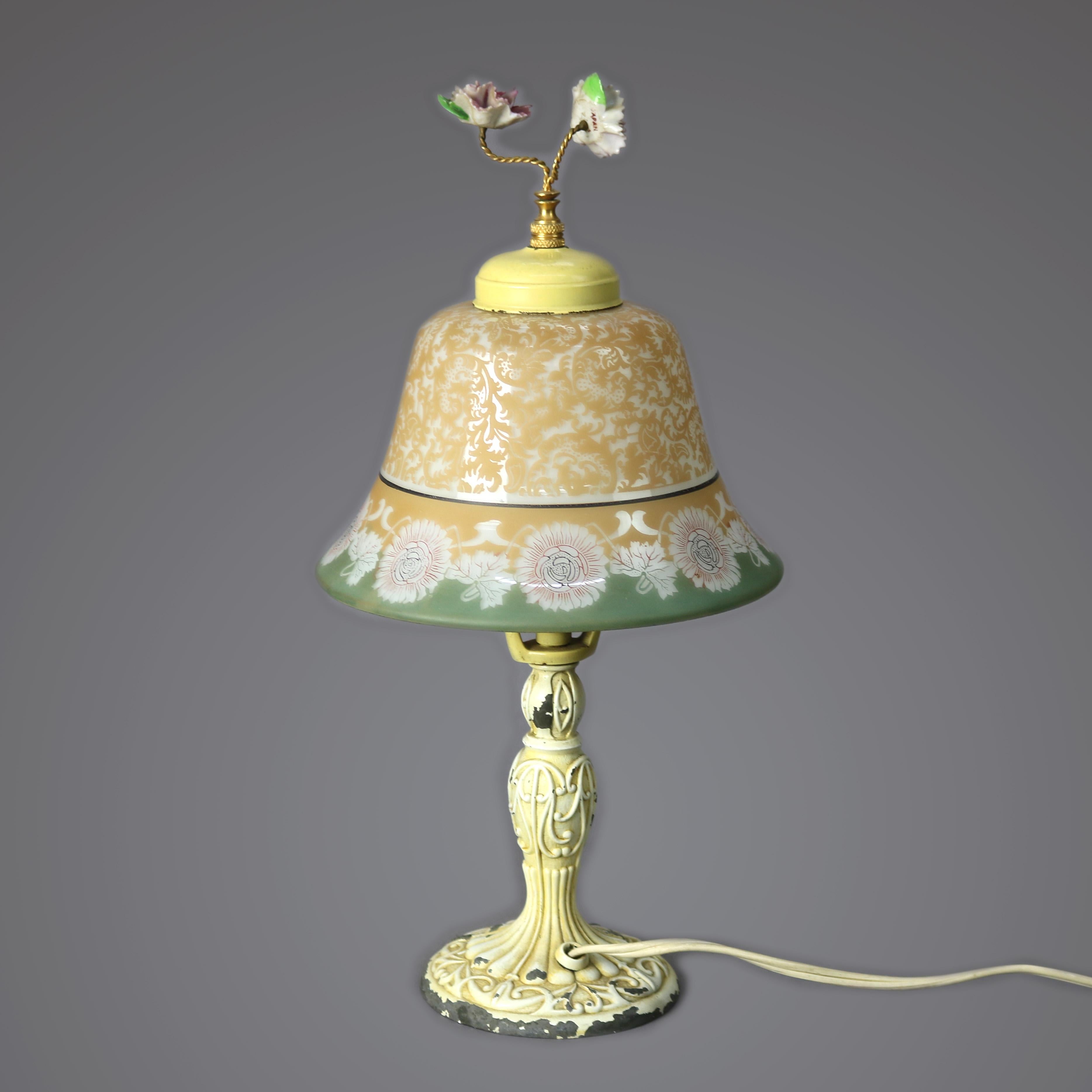 Antique Bellova Art Deco Boudoir Lamp, circa 1920 For Sale 4