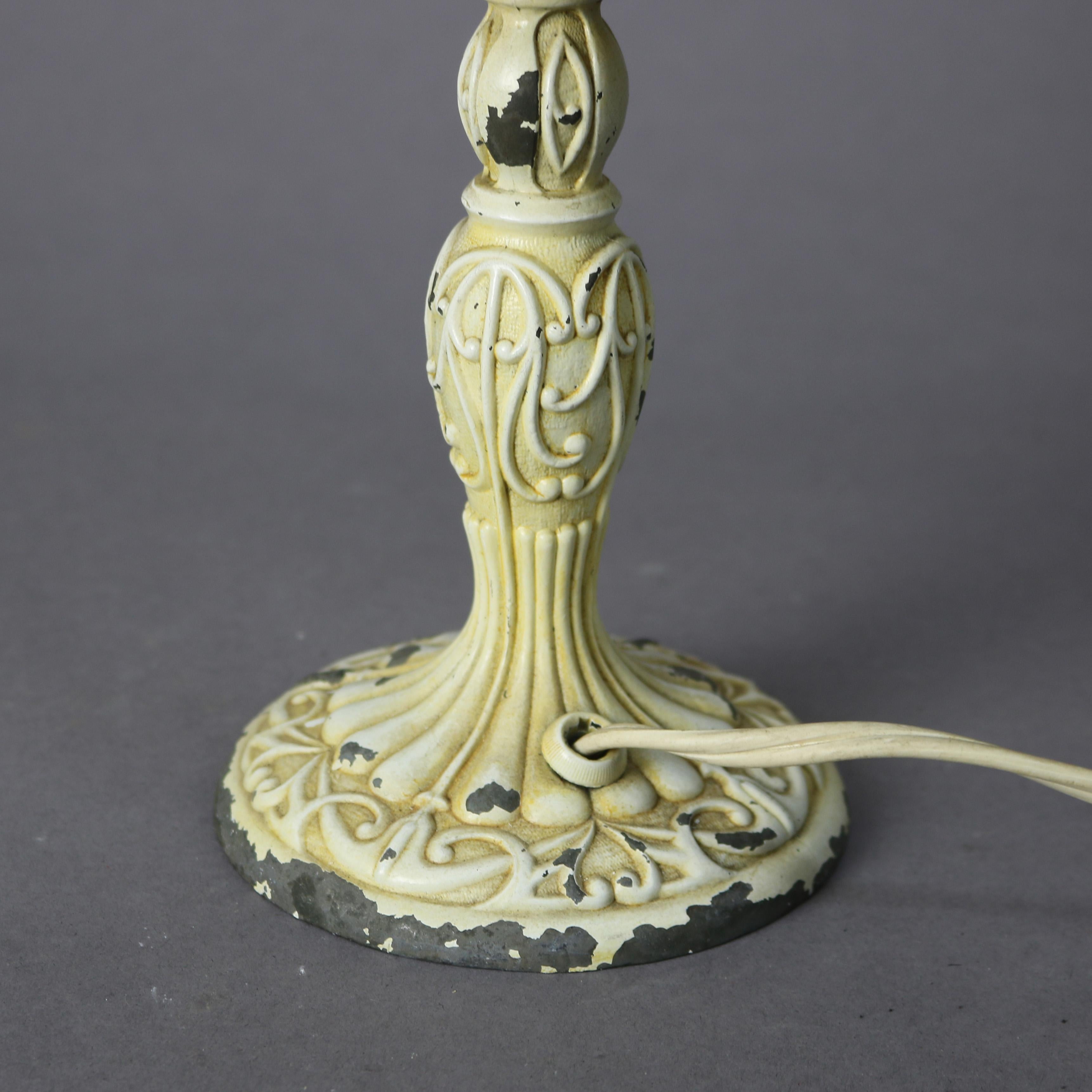 Antique Bellova Art Deco Boudoir Lamp, circa 1920 For Sale 4