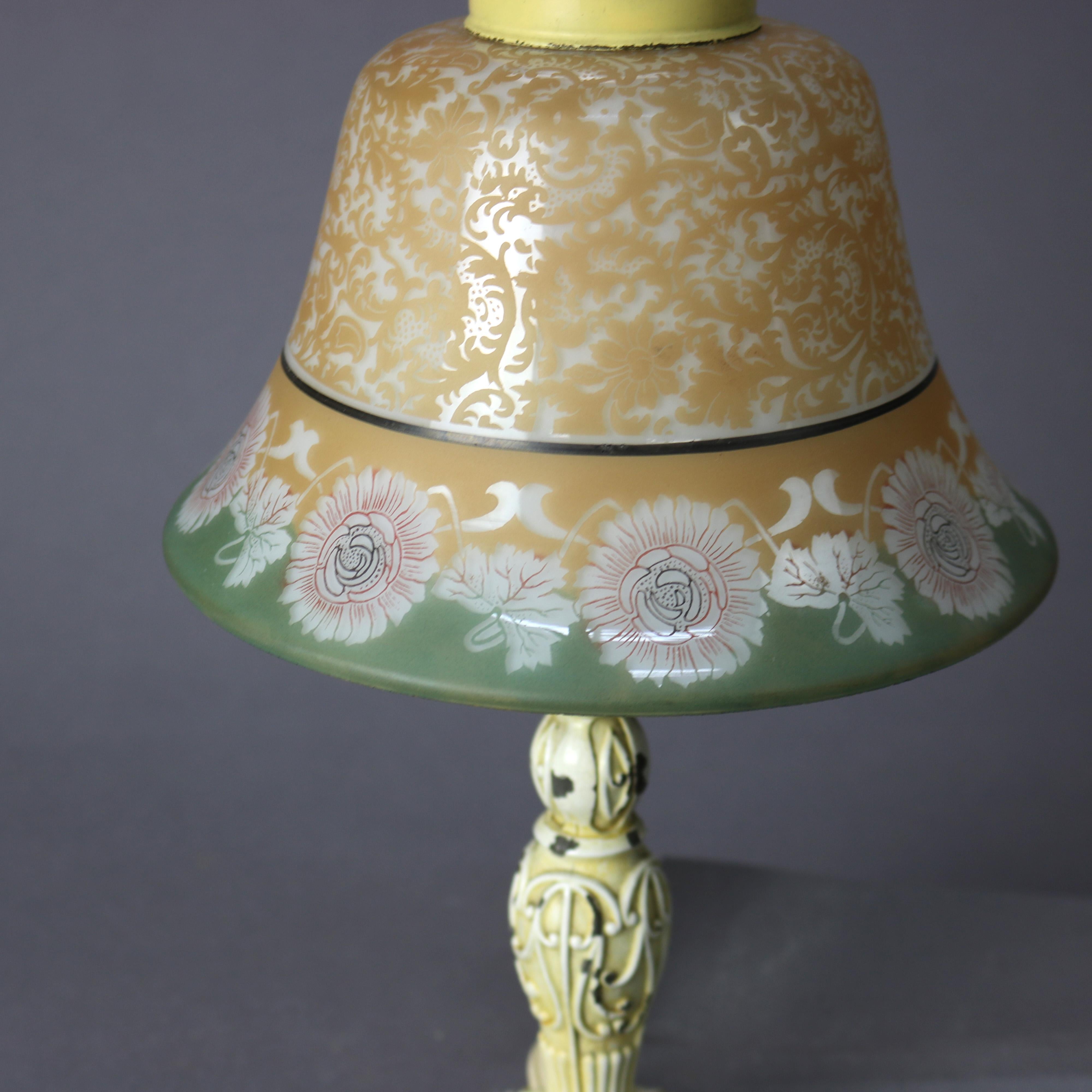 American Antique Bellova Art Deco Boudoir Lamp, circa 1920