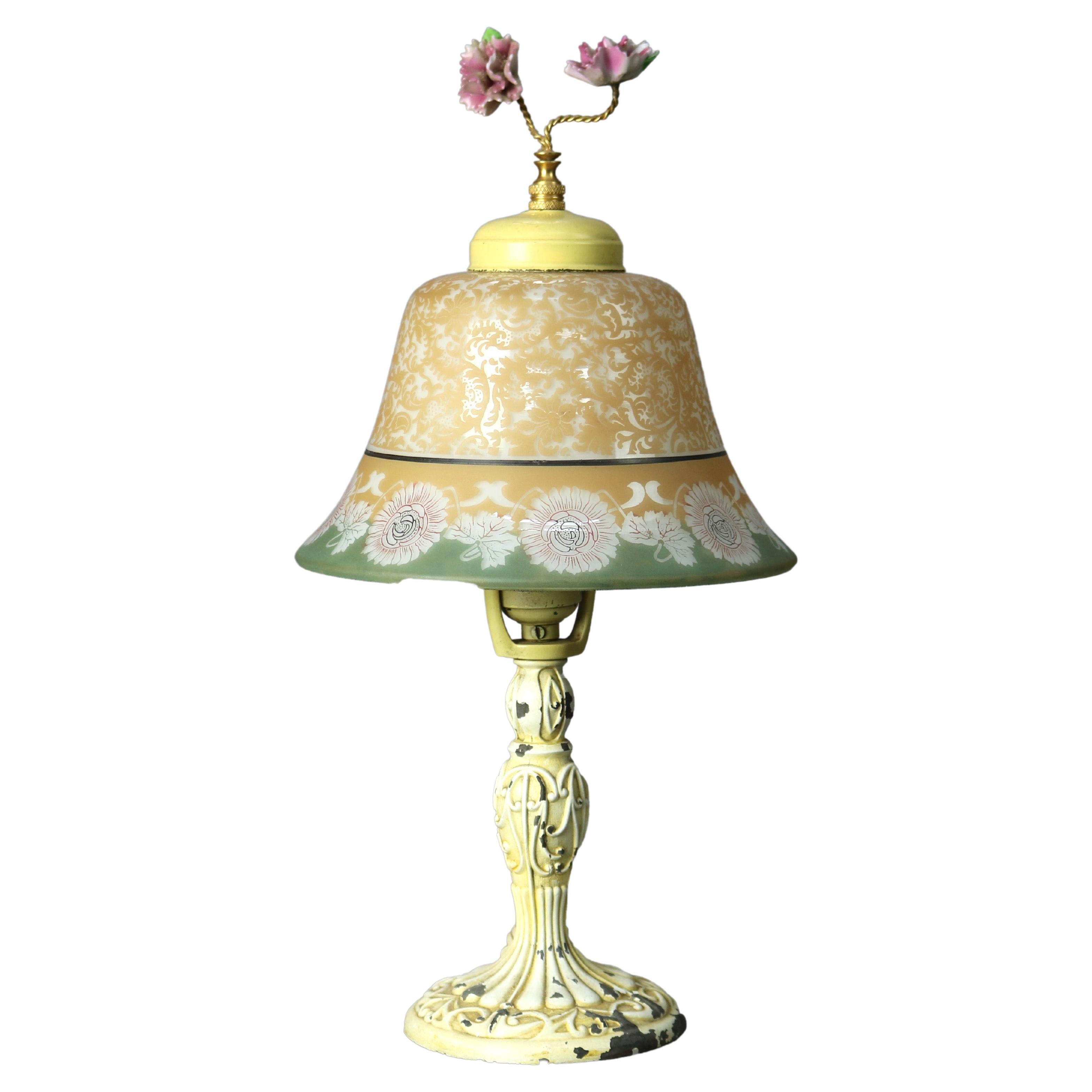 Antique Bellova Art Deco Boudoir Lamp, circa 1920 For Sale