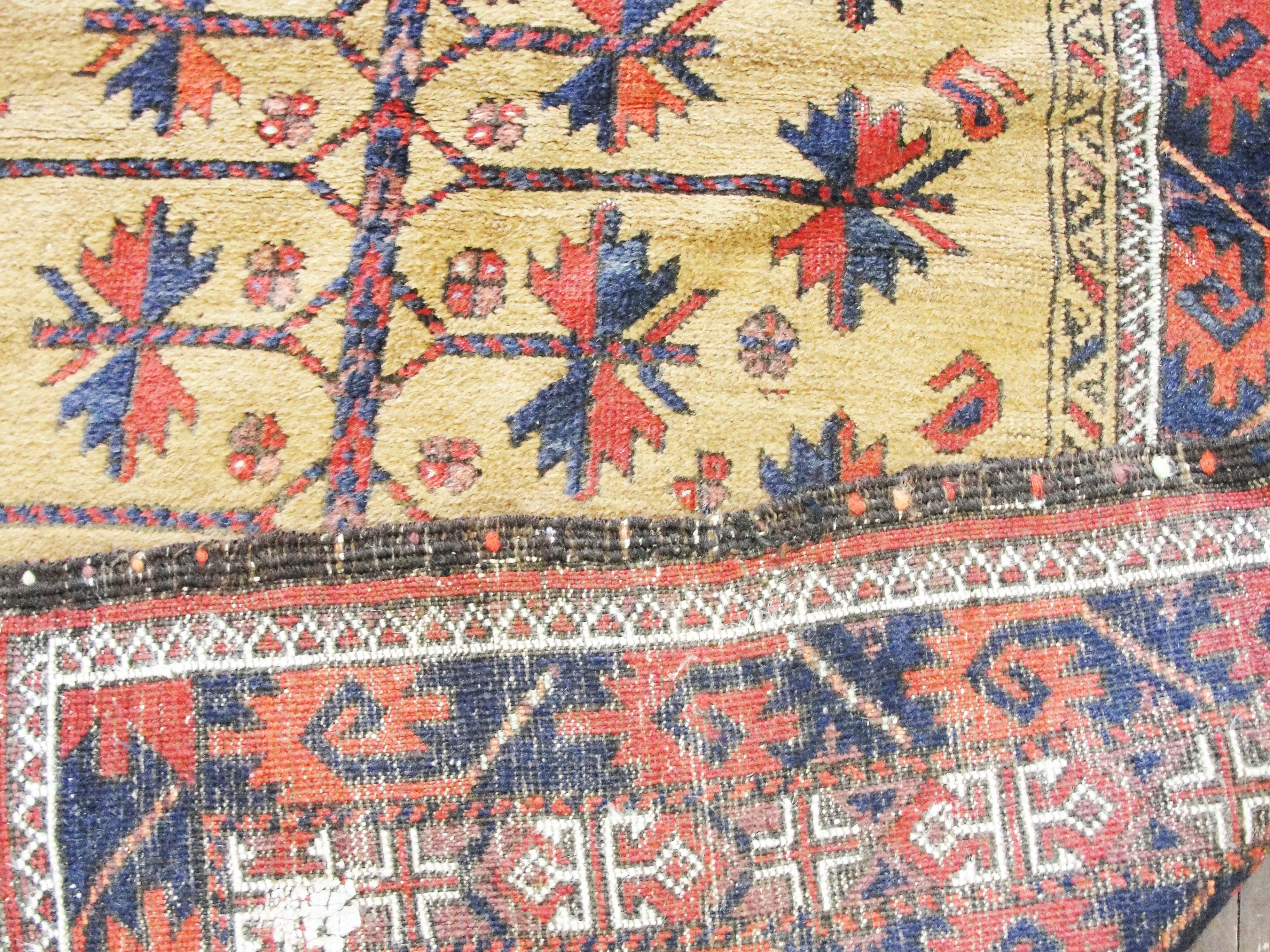Central Asian Antique Belouch Prayer Rug