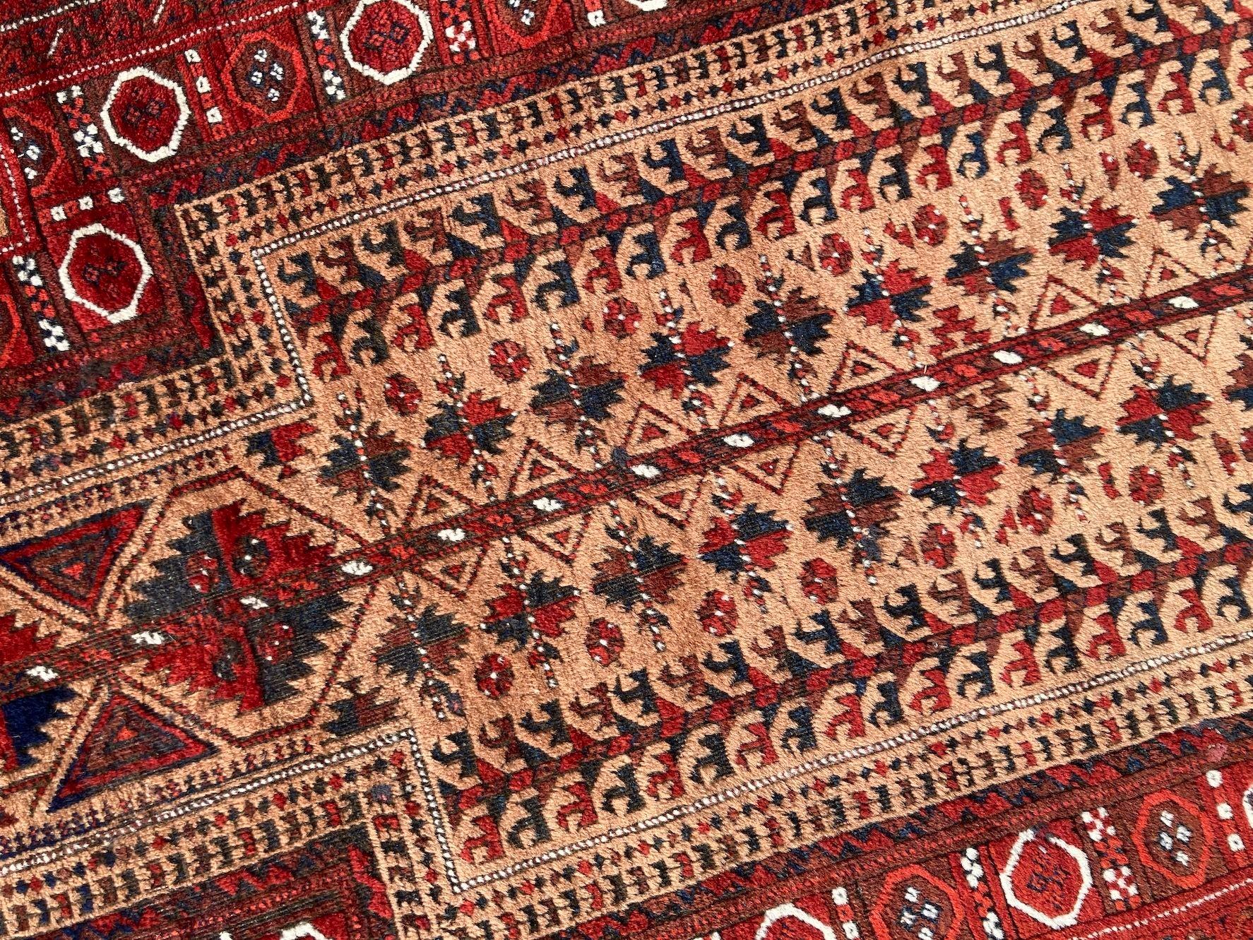 Antique Belouch Rug 1.76m x 0.89m For Sale 6