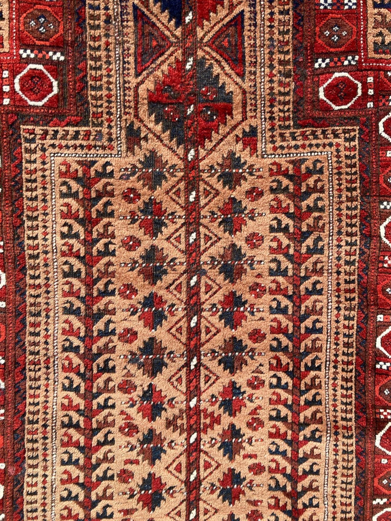 Antique Belouch Rug 1.76m x 0.89m For Sale 9