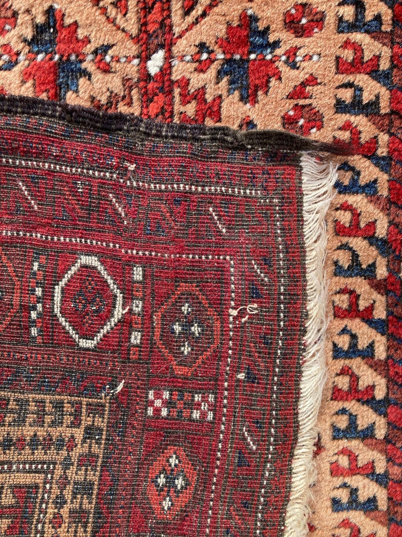 Antique Belouch Rug 1.76m x 0.89m For Sale 14