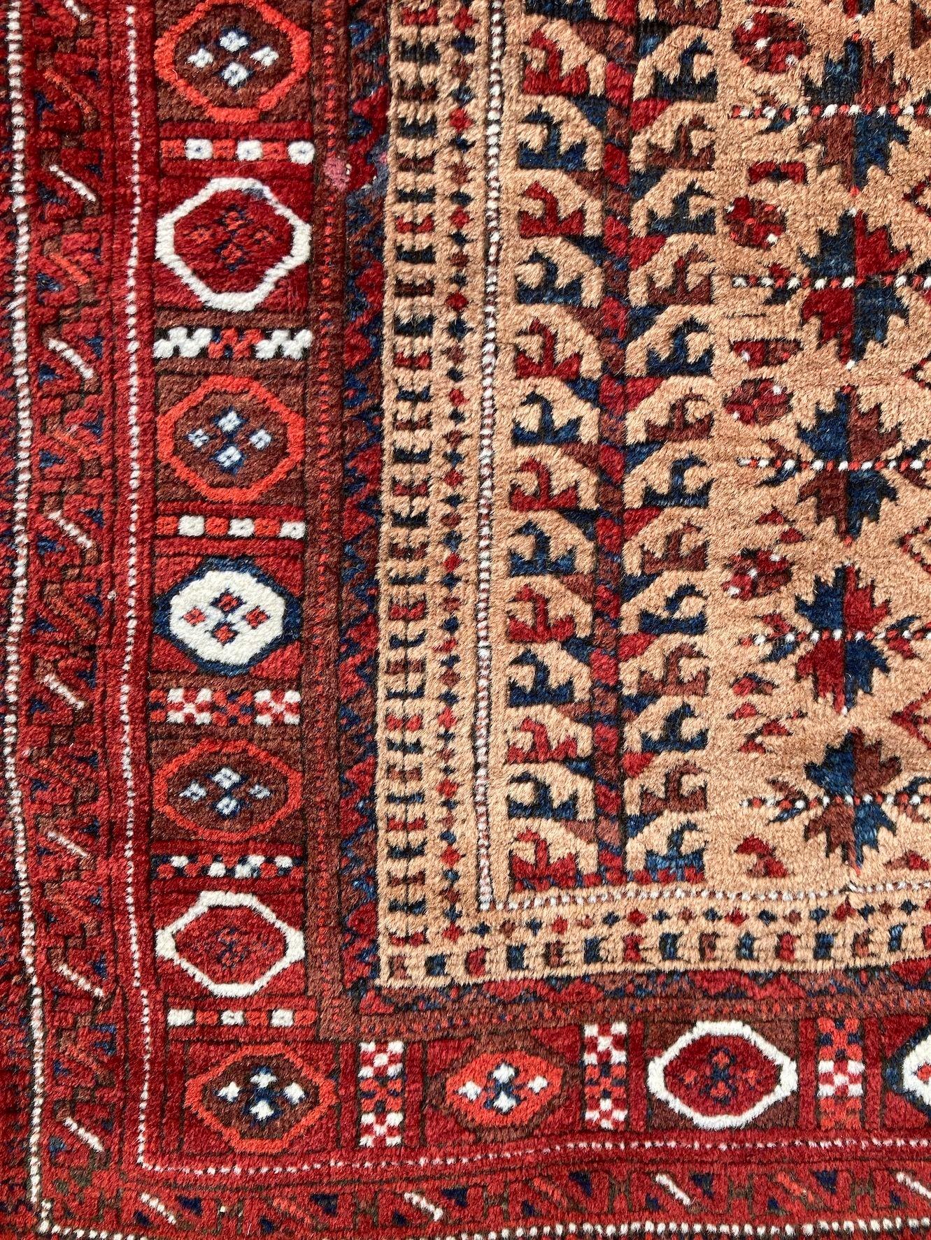 Antique Belouch Rug 1.76m x 0.89m For Sale 2