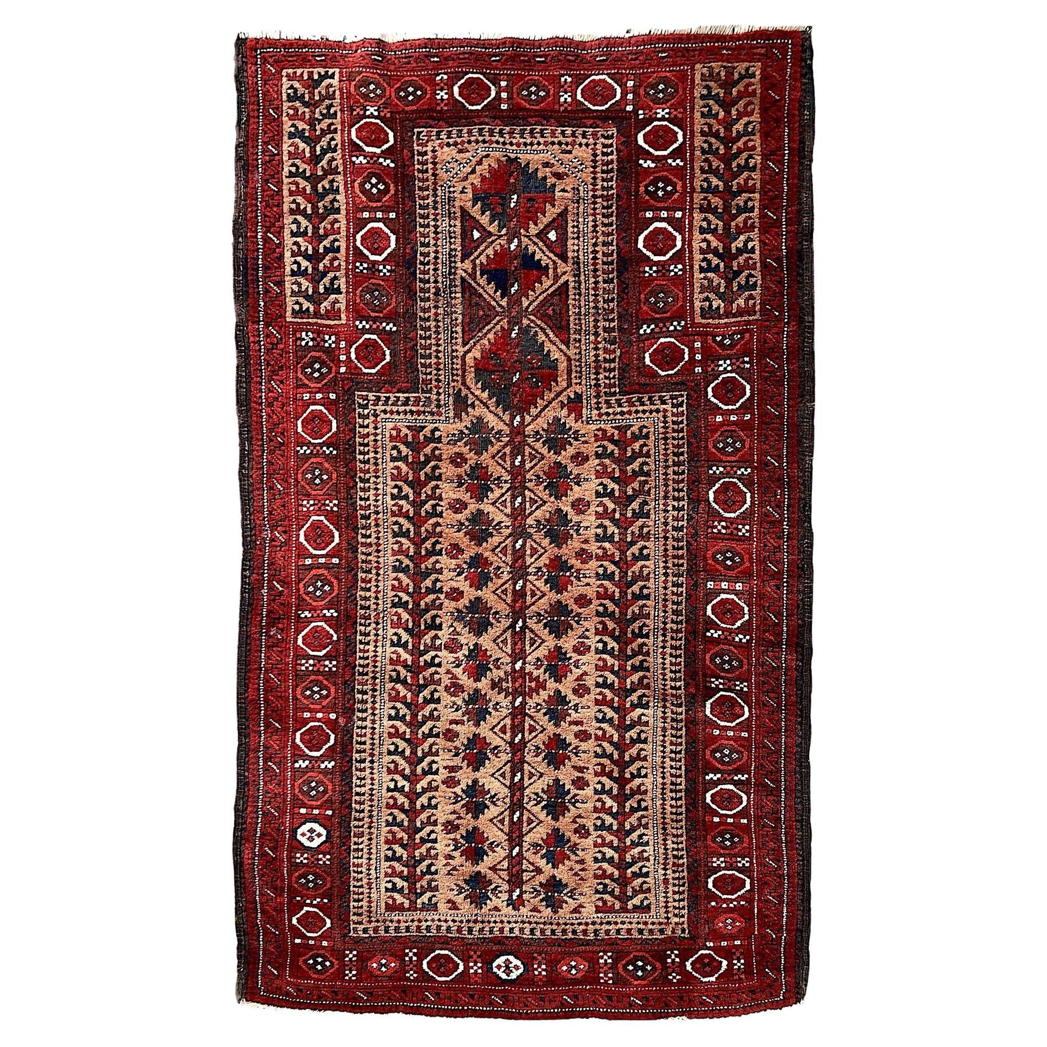 Antique Belouch Rug 1.76m x 0.89m For Sale