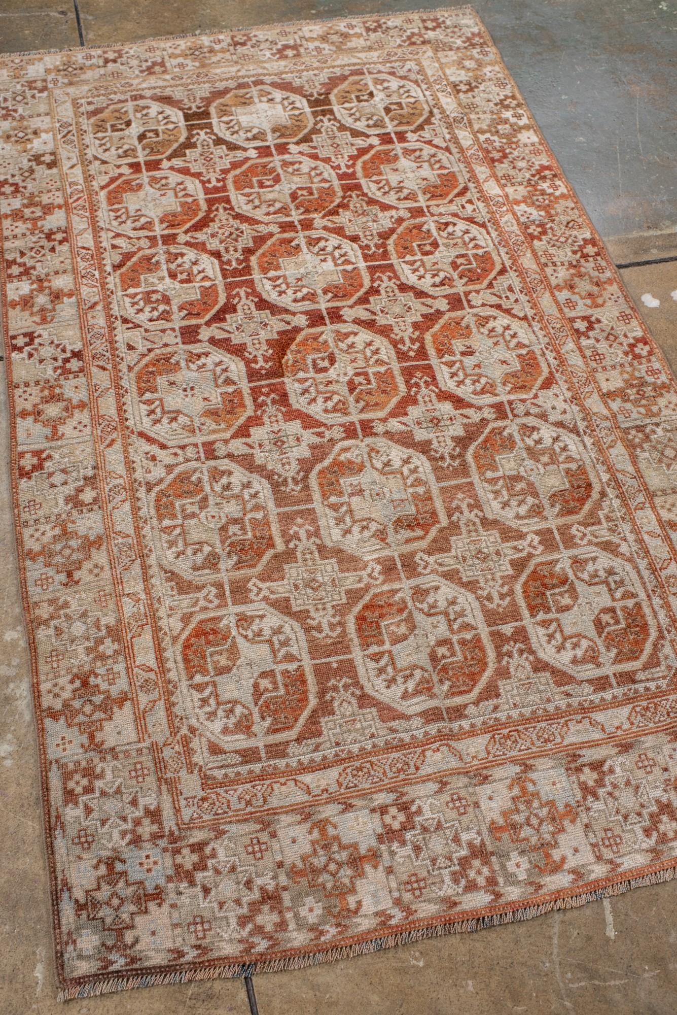 Persian Antique Belouch Rug, Handwoven Tribal Geometric Design For Sale
