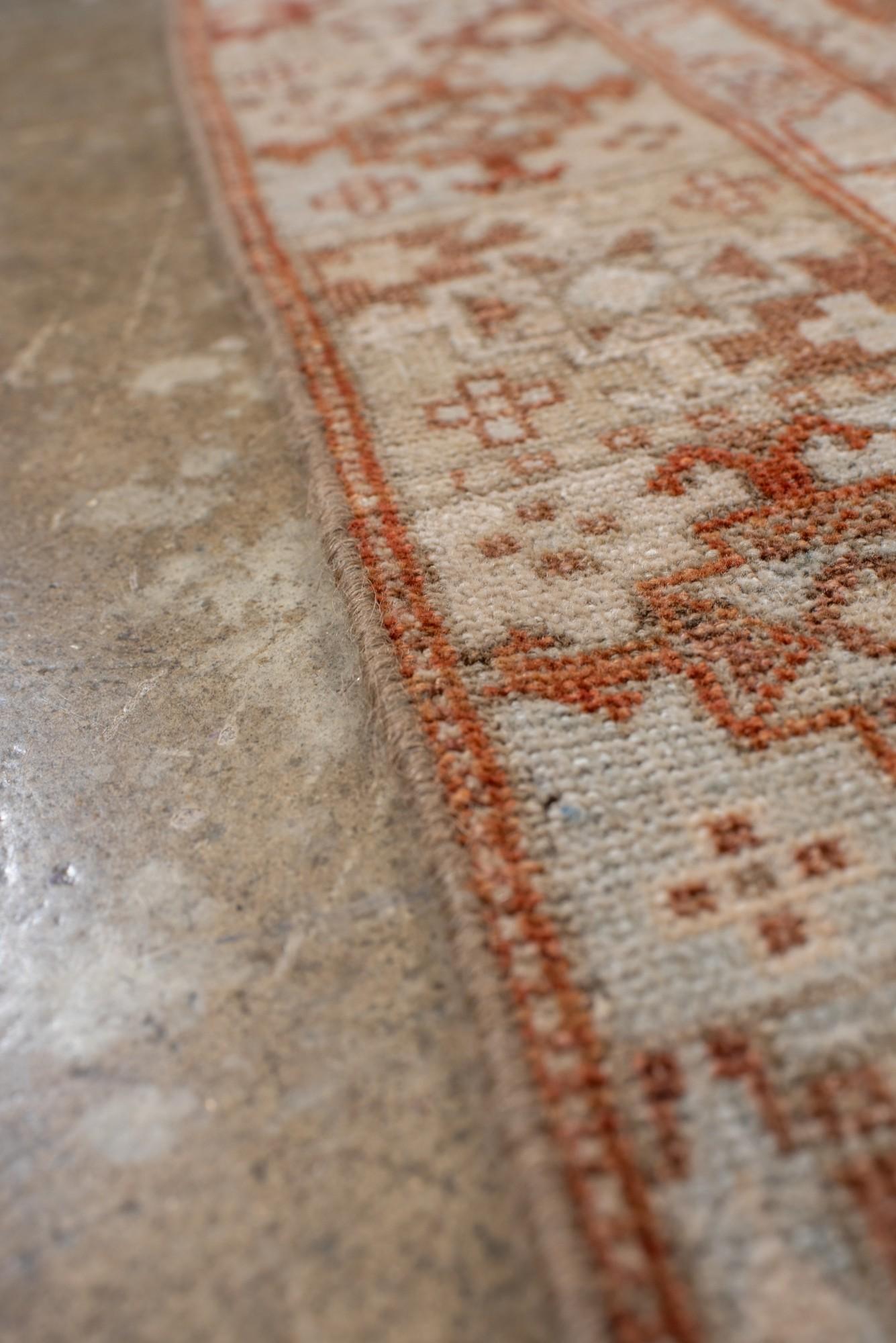Wool Antique Belouch Rug, Handwoven Tribal Geometric Design For Sale