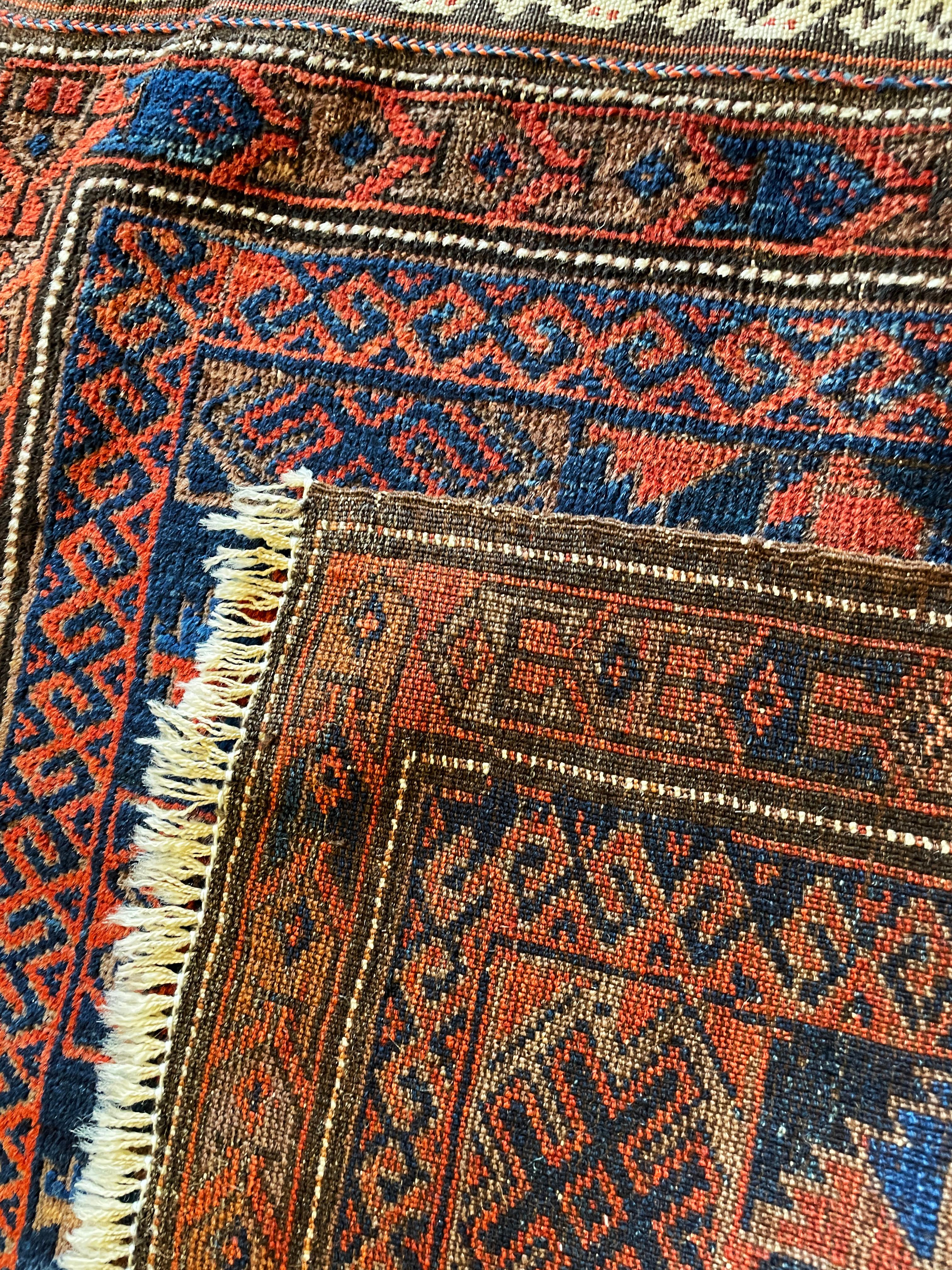 Tribal Antique Belouch Turkoman Rug, Fine For Sale