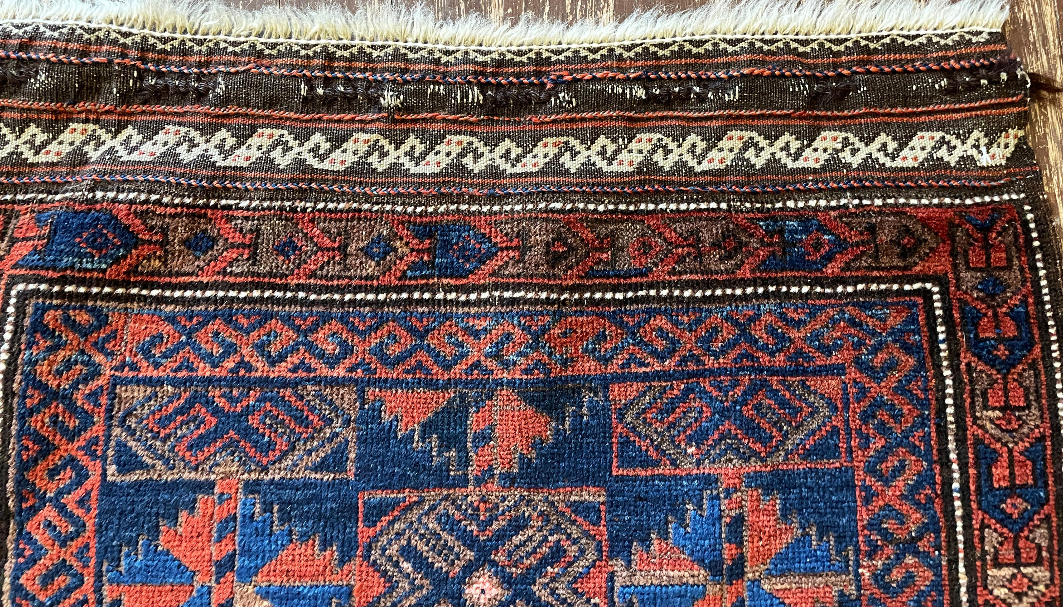 Central Asian Antique Belouch Turkoman Rug, Fine For Sale