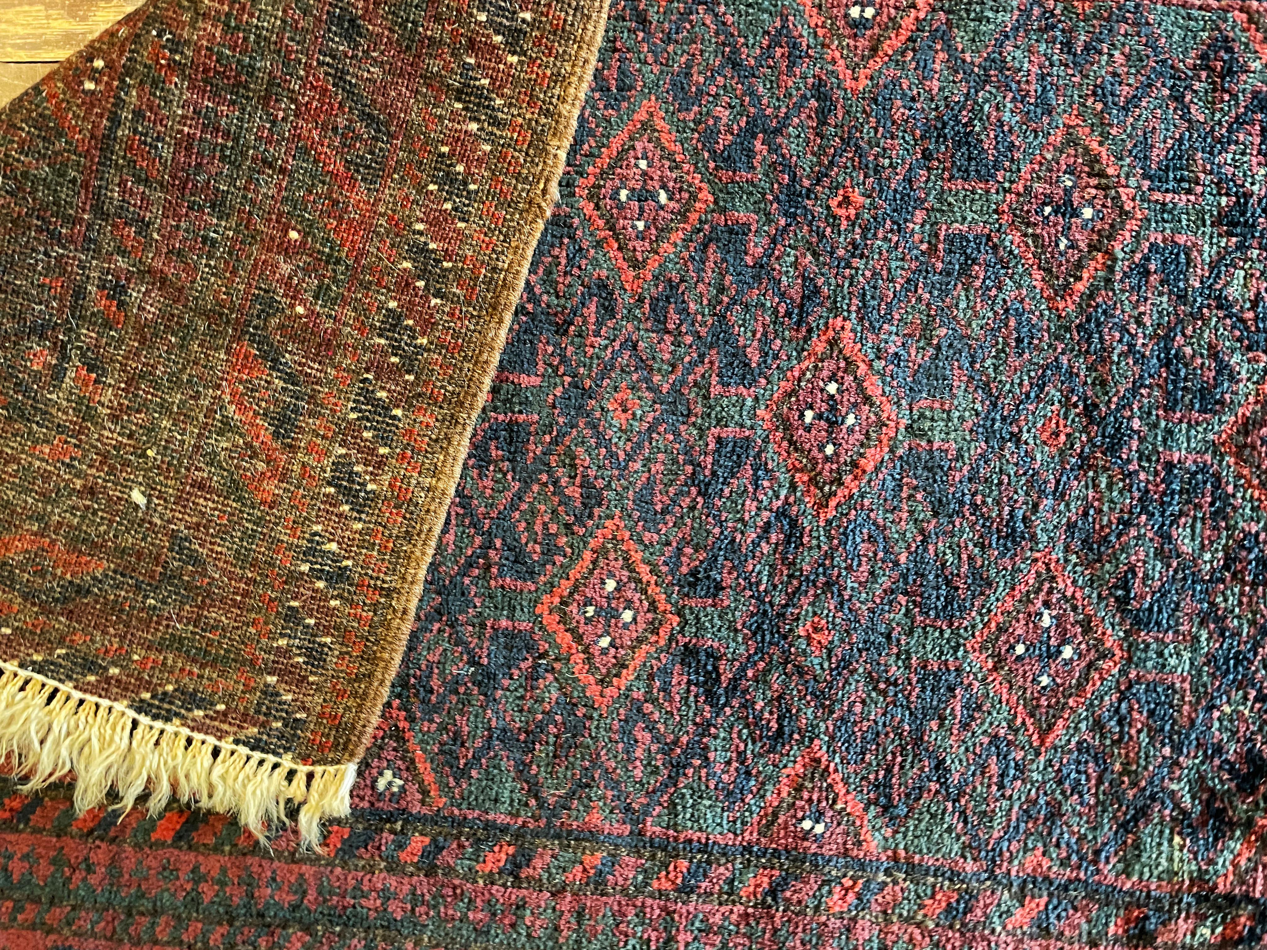 Hand-Knotted Antique Belouch Turkoman Rug, Fine For Sale