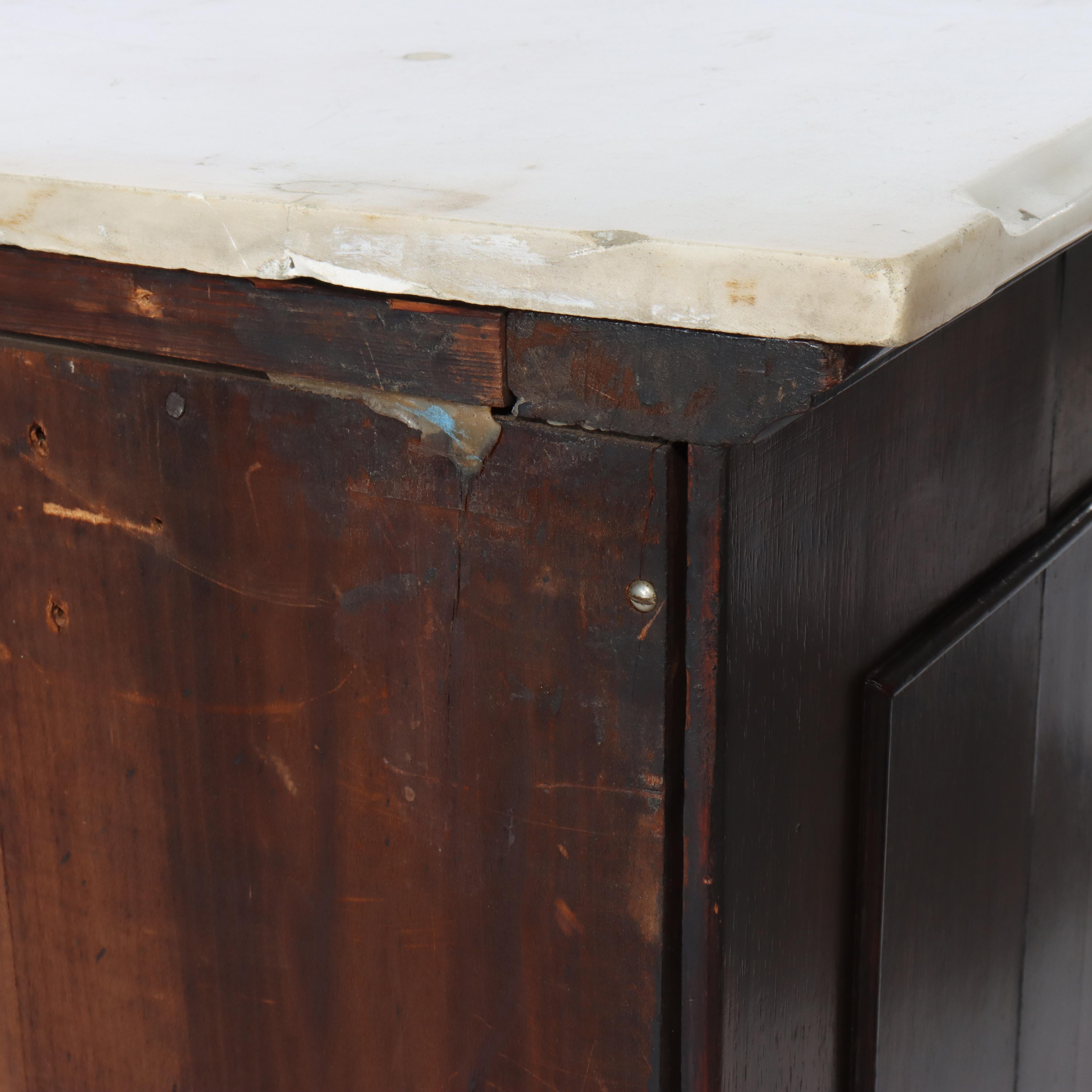 Antike Belter Schule Palisander 4-Schublade Marmor oben Kommode c1860 im Angebot 15