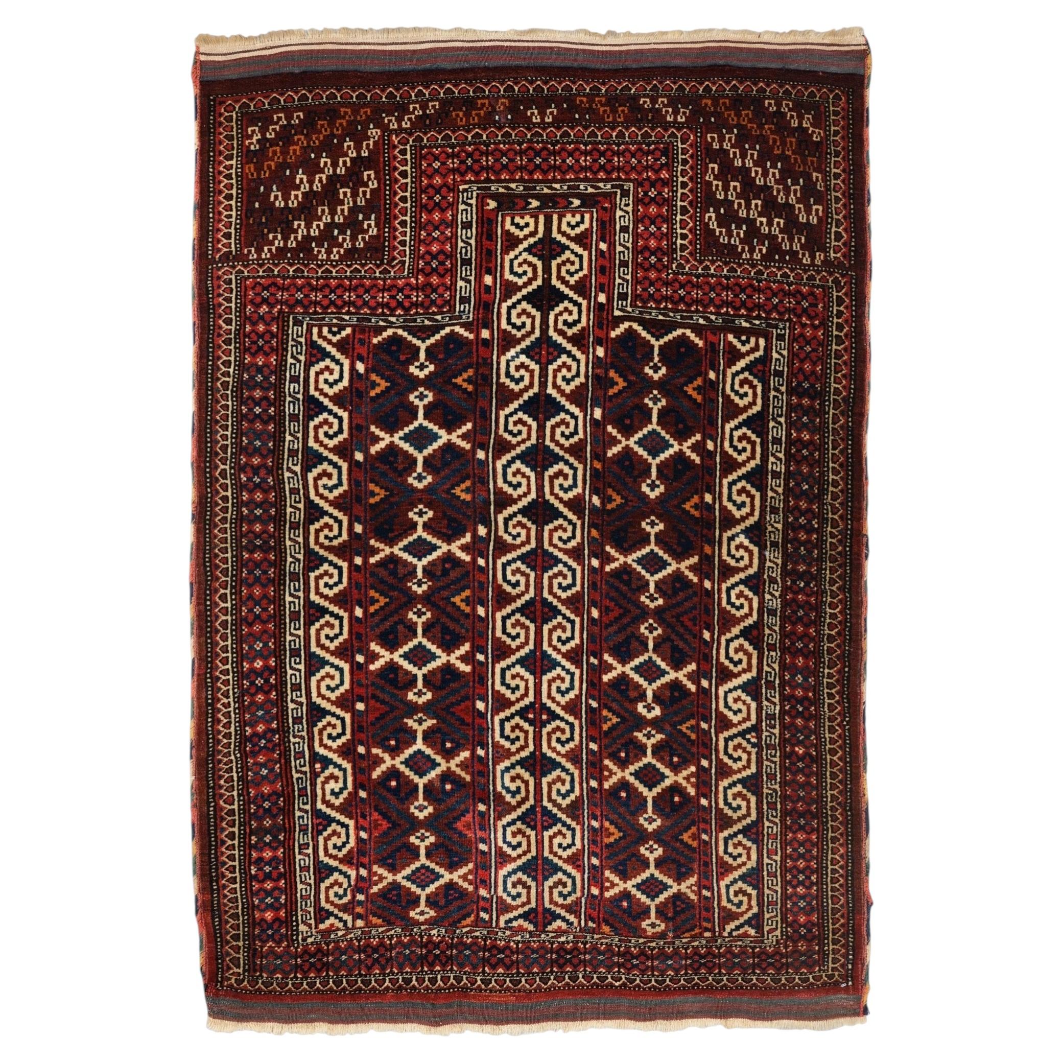 Antique Beluch Prayer Rug - Late 19th Century For Sale